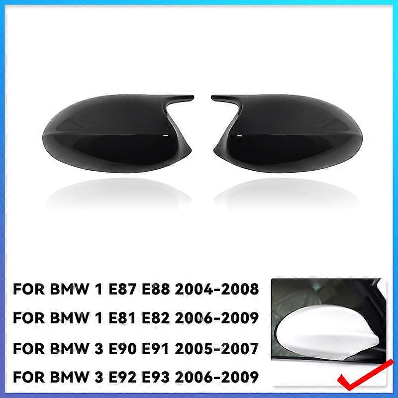 Applicable 2xMirror Cover E90 Car Side Door Rearview Side Mirror Cover Cap For BMW E90 E91 2005-2007 E92 E93 2006-2009 M3 Style E80 E81 E87