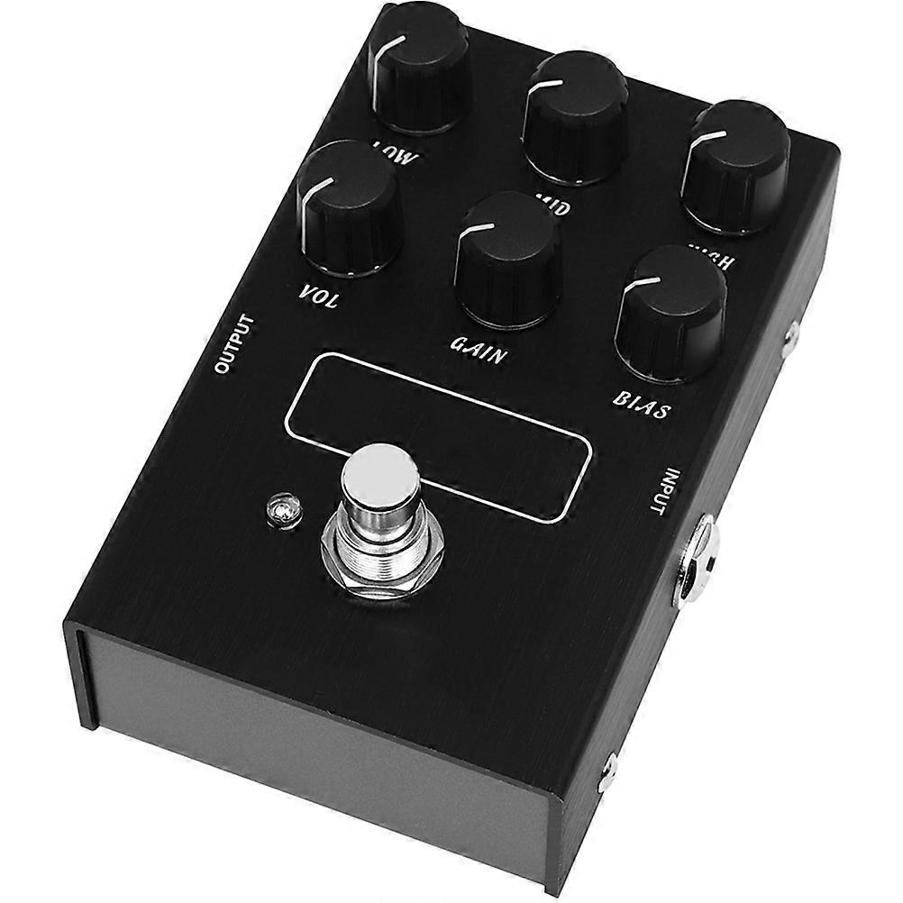 Compact Electric Guitar Effect Pedal For Practice Black 1Pcs