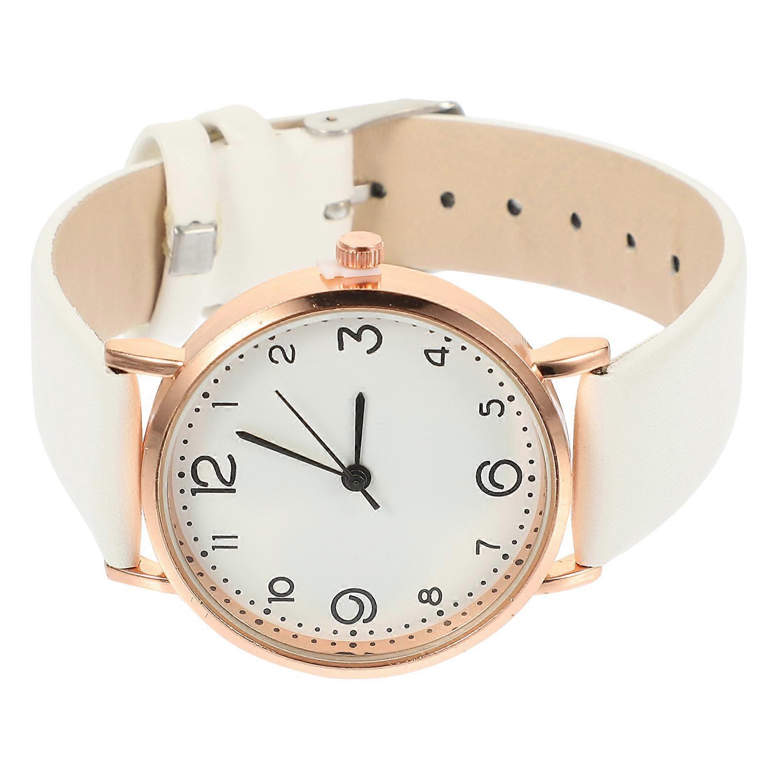 White Alloy Women's Wrist Watch Comfortable Strap with Craftsmanship for All Occasions