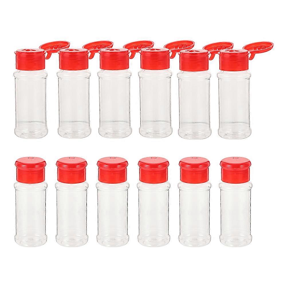 Plastic Spice Bottle Set For Kitchen Use Suitable For Home Users Assorted Color Storage 24Pcs