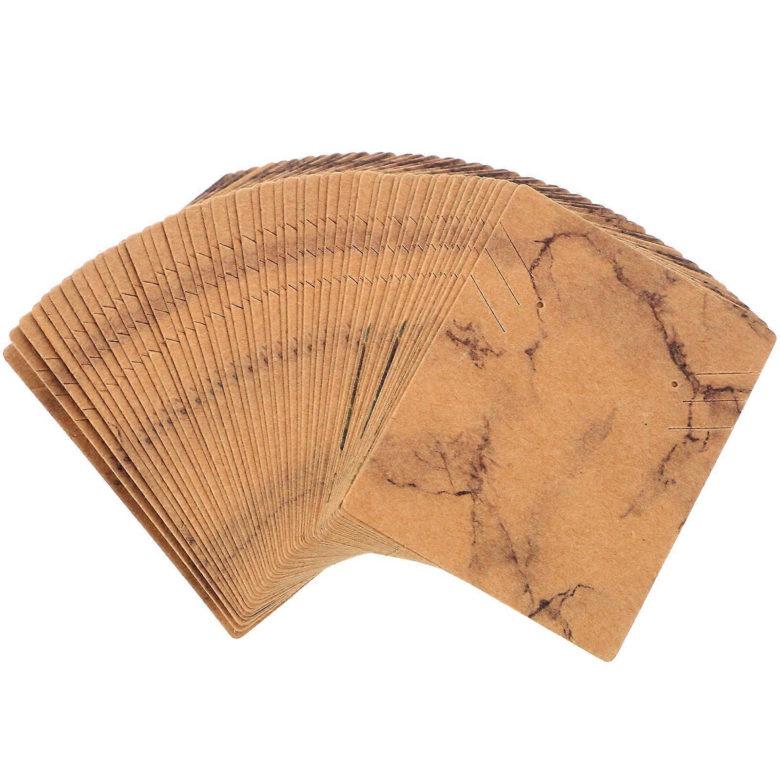 100pcs Floral Pattern Jewelry Display Cards Earring Papers