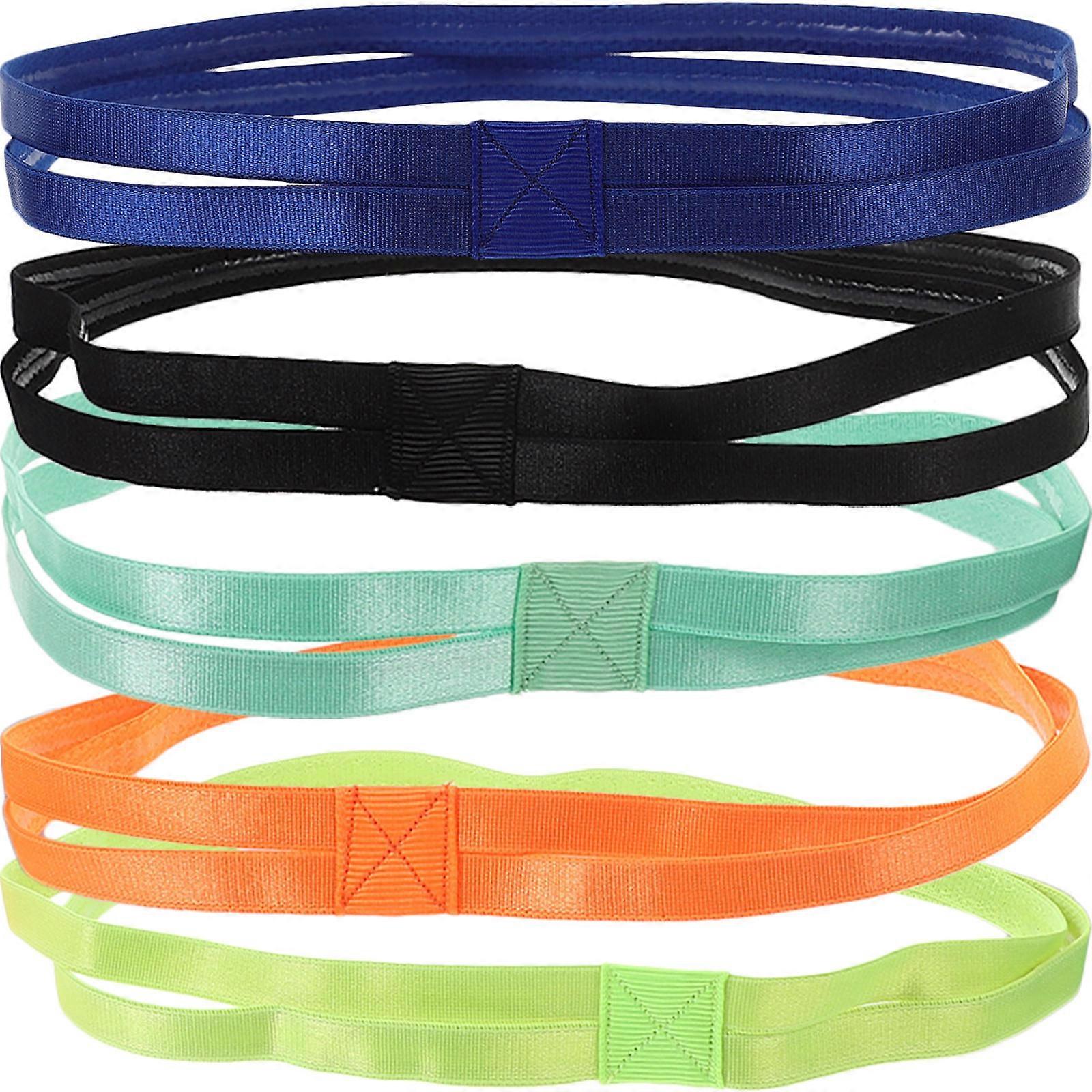 Here's a refined and professional product description based on your input:
**5PCS Multi Function Elastic Hairbands – Non Slip Headbands for