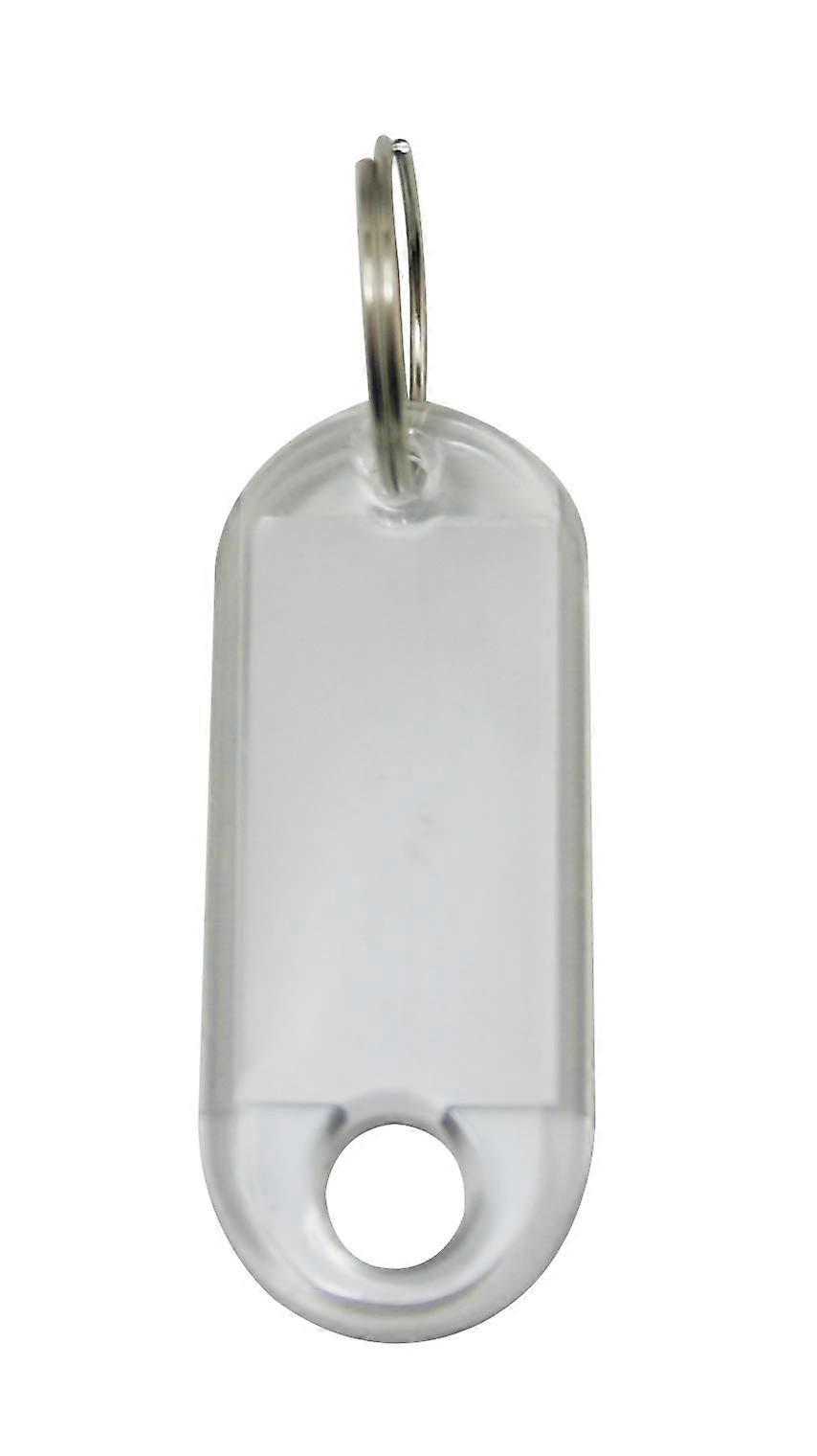 Clear White ID Labels 80-Pack With Label Window Ring Holders
