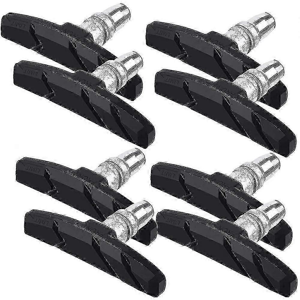 4 Pairs V Bike Brake Pads Bicycle Brake Blocks Set 70 mm Bicycle Brake Pads
