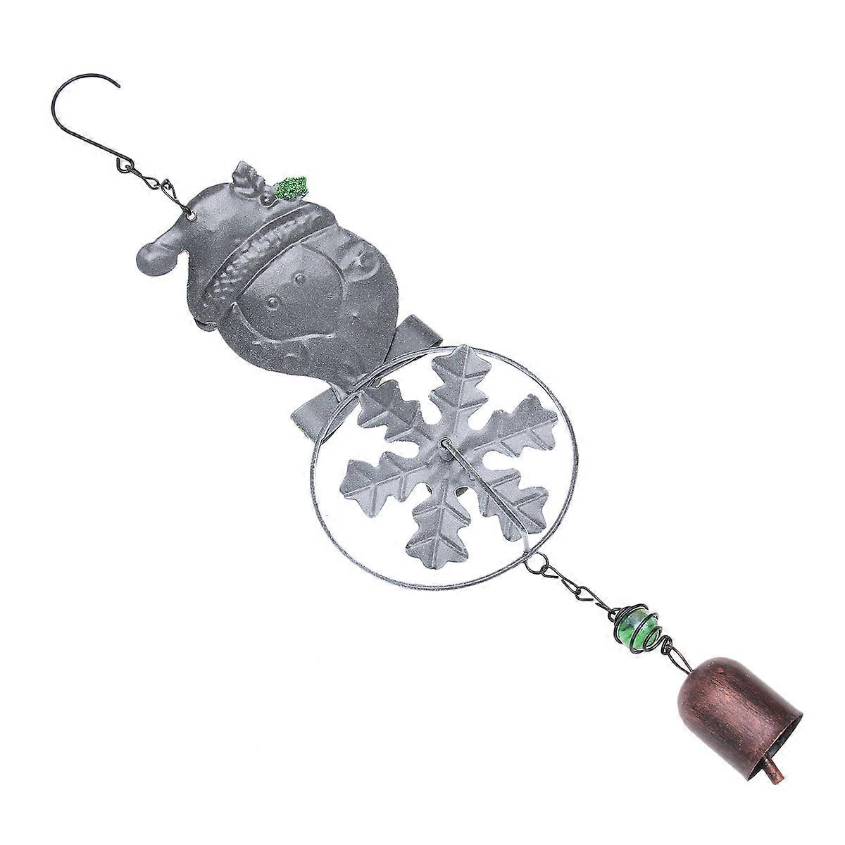 Multi Color Christmas Bell Wind Chime For Garden And Yard Decor 1Pack
