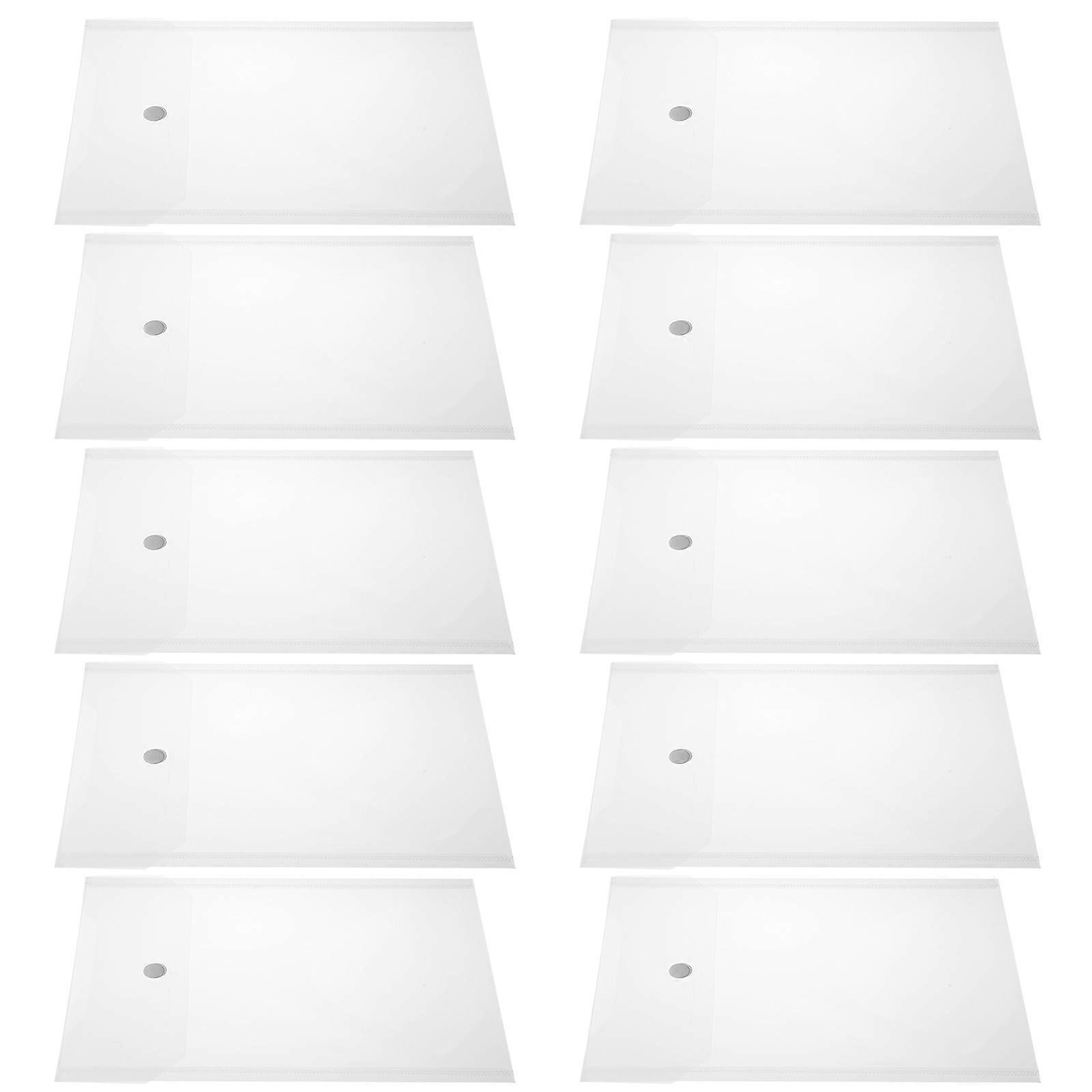 20PCS Document Storage Pouches for Cutting Dies, Artwork, and Office Files – Plastic Bags with Rounded Edges for Easy Organization and Quick Access