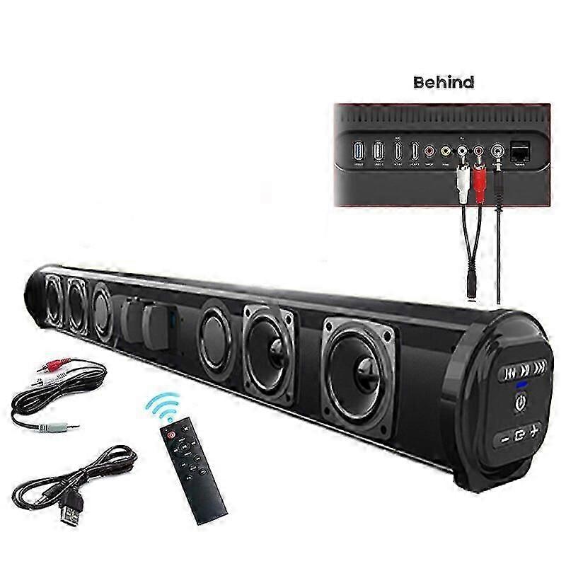 Kablosuz Bluetooth Sound Bar Hoparlör Sistemi Süper Güçlü Ses Hoparlörü Kablolu Kablosuz Surround Stereo Ev Sineması TV Projektörü Ses Bileşenleri