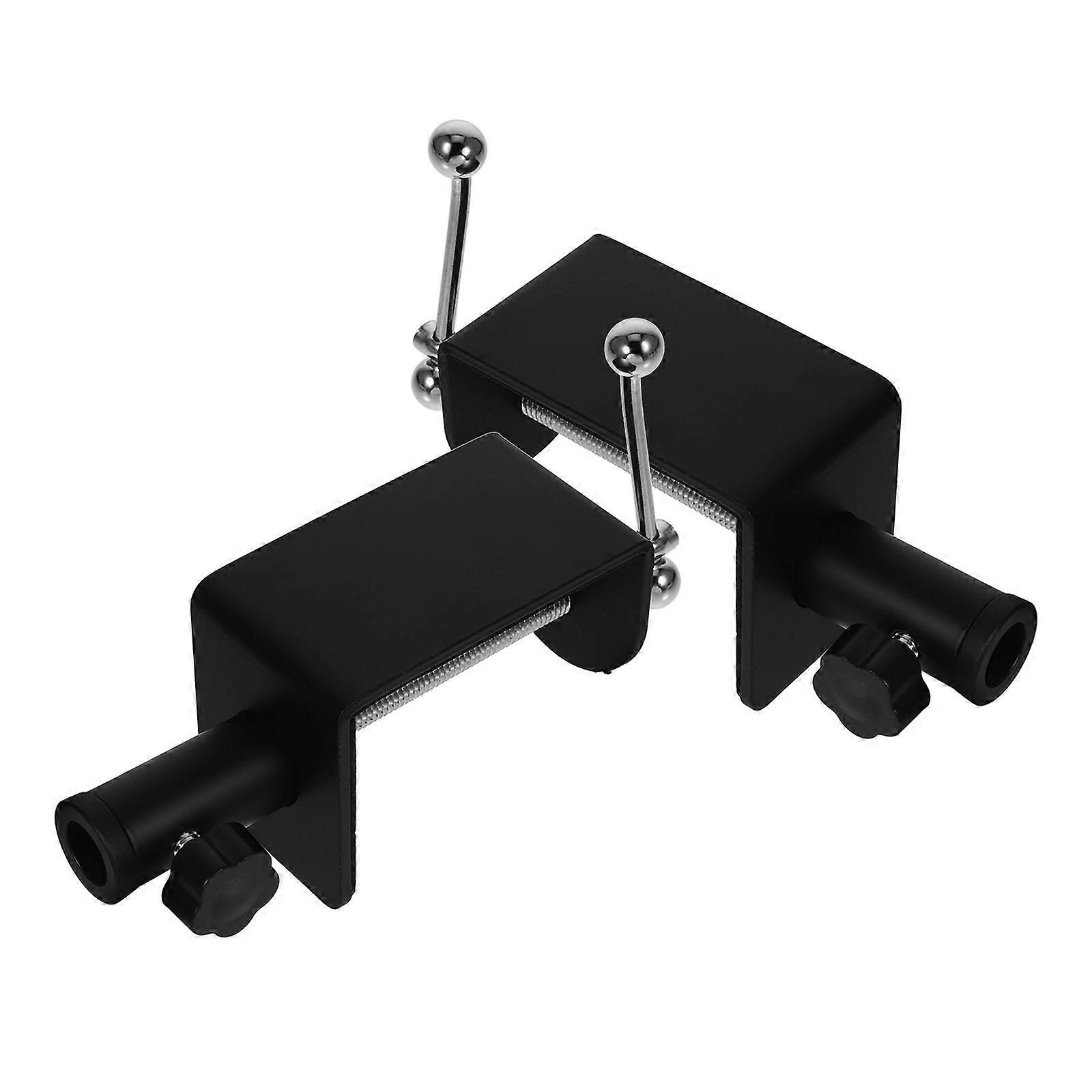 2pcs Multi-Functional Desk Clamps for Poles C Clamp Adjustable Table Mount Mic Arm Desk Stand