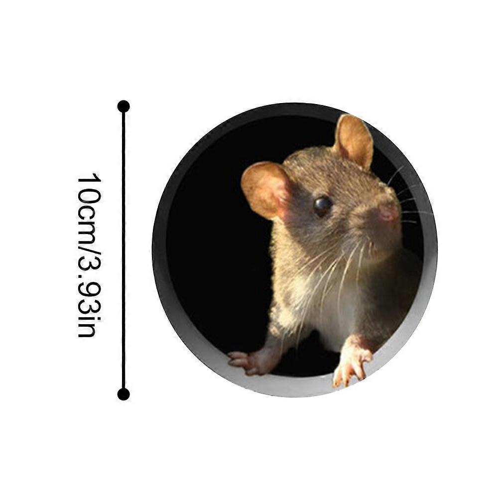 Mouse Hole Wall Decal Cute Mouse Sticker for Kitchen Home Decor