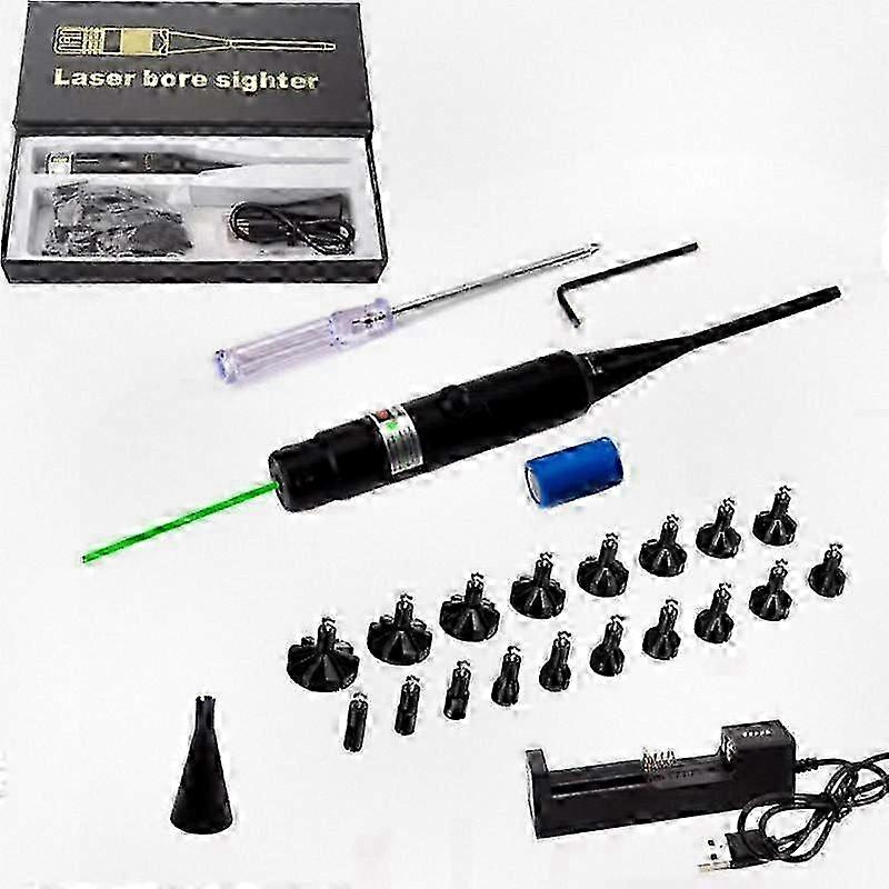 Red Laser Calibrator Tool with 18 Adapters for Accurate Calibration
