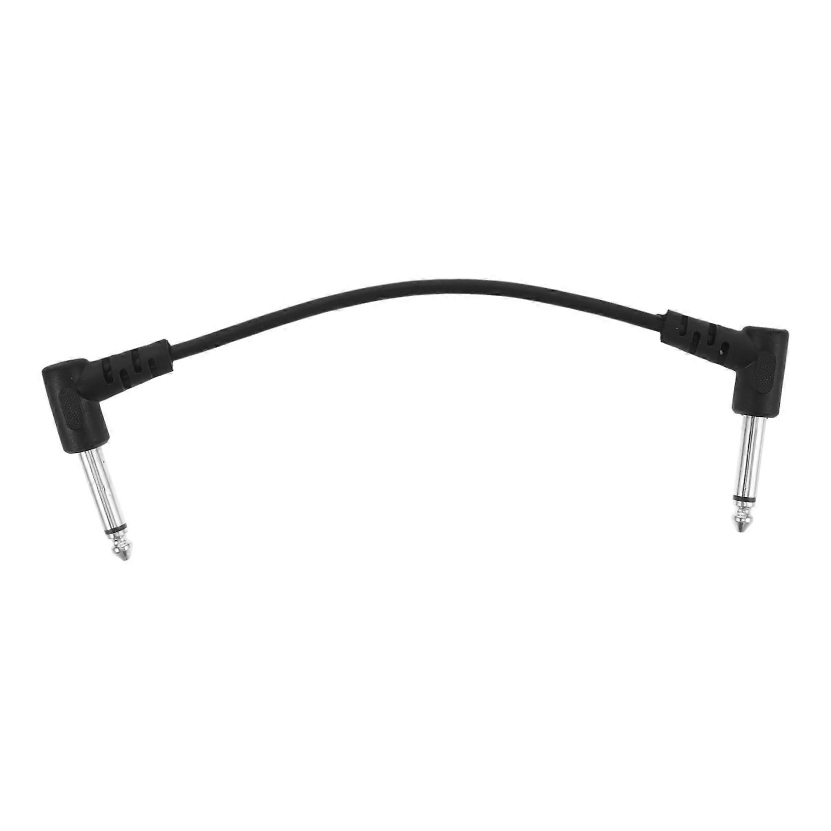 E Guitar Cable USB C Shielded Flat Patch Cable for Guitar Bass Amplifier, PVC Audio Tester