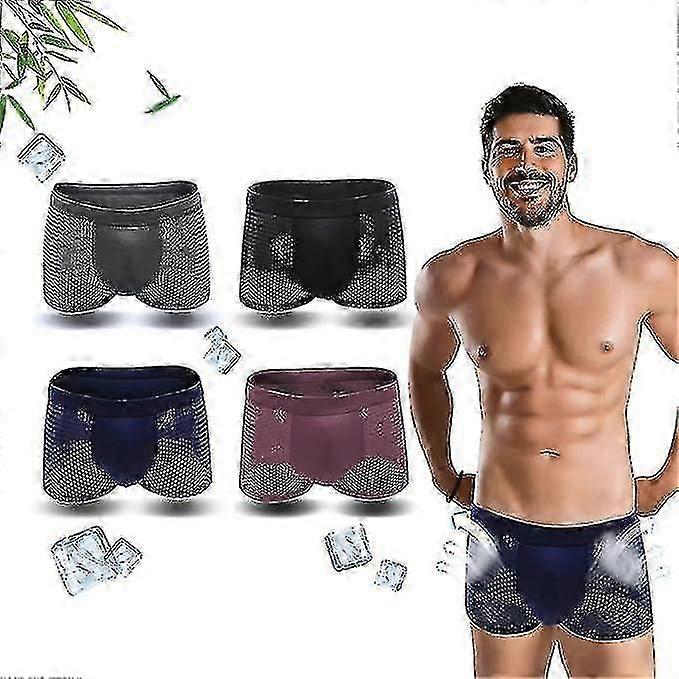 ملخصات ملاكم الخيزران ، بوكسهيرو الخيزران الملاكمين السراويل الرجال للراحة طوال اليوم ، ملابس داخلية من الخيزران للرجال ، شورتات من الخيزران للرجال - yujia