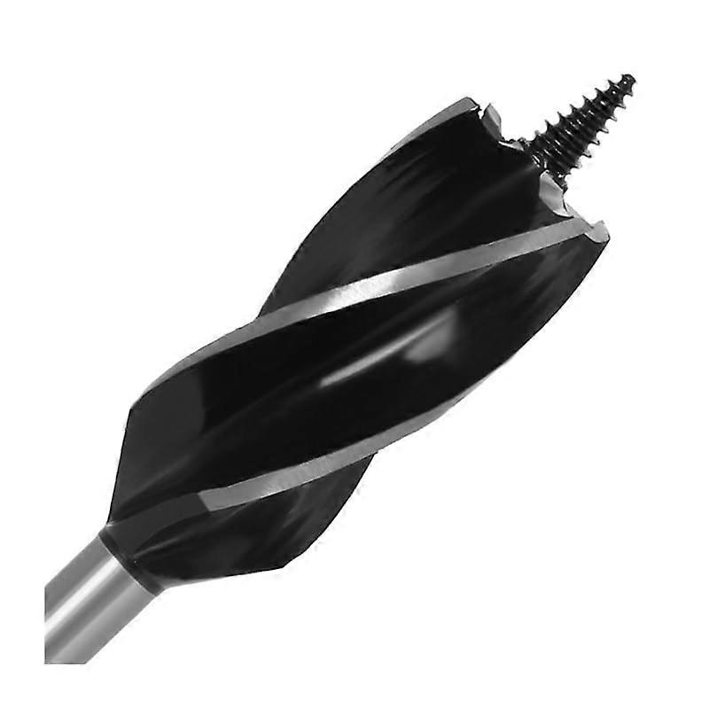 10mm - 32mm Hex Shank Four Flute Twist Drill Bit, Carbon Steel, Woodworking, Fast Wood Hole Drill (24mm)