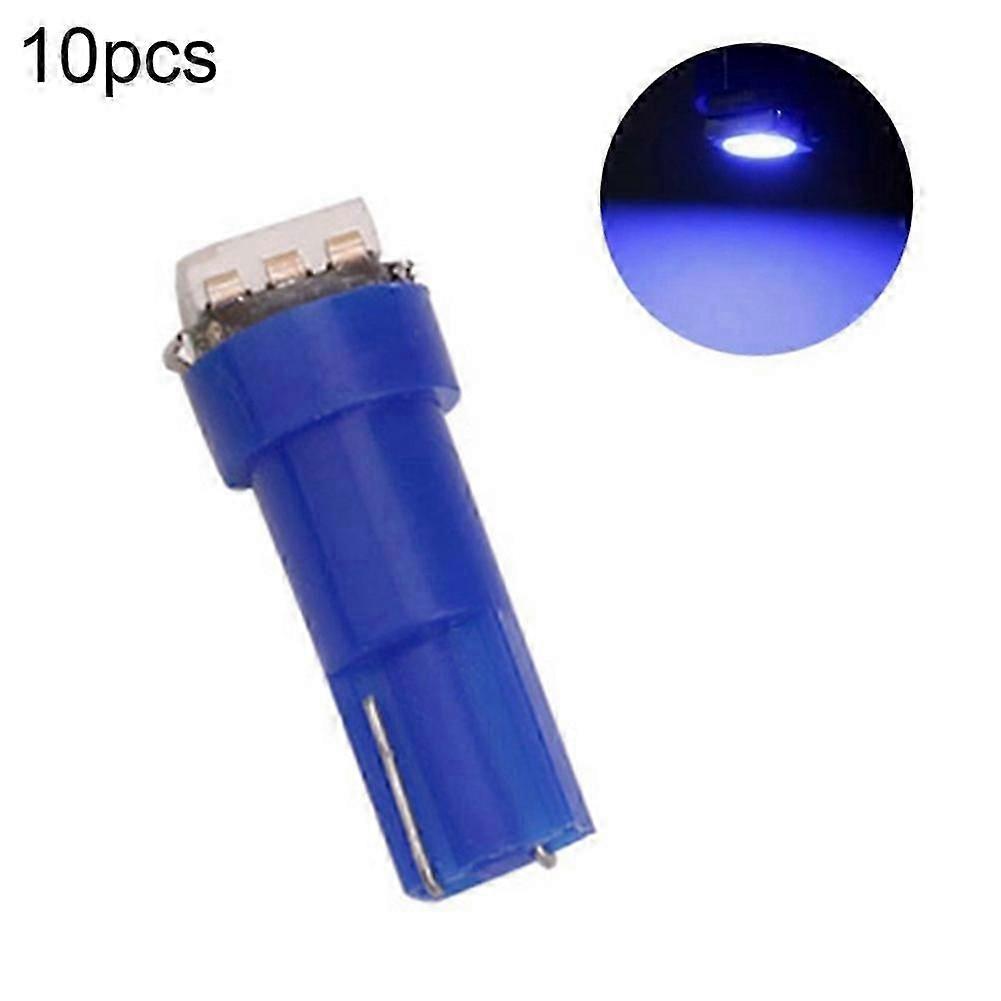 10Pcs T5 5050 1SMD LED 12V 0.5W Bulbs for Dashboard Gauge Light Lamp