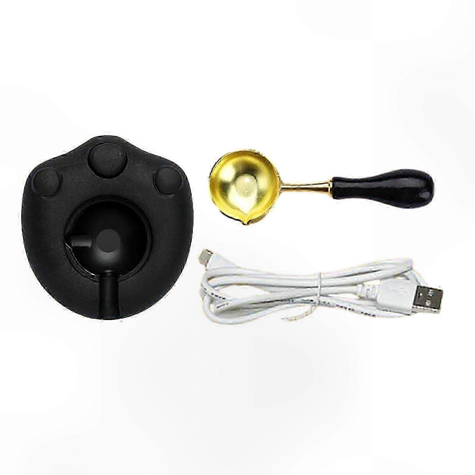 Electric Wax Seal Warmer Set with Spoon, Perfect Tool for Melting Sealing Wax Beads and Wax Seal Sticks for Crafting