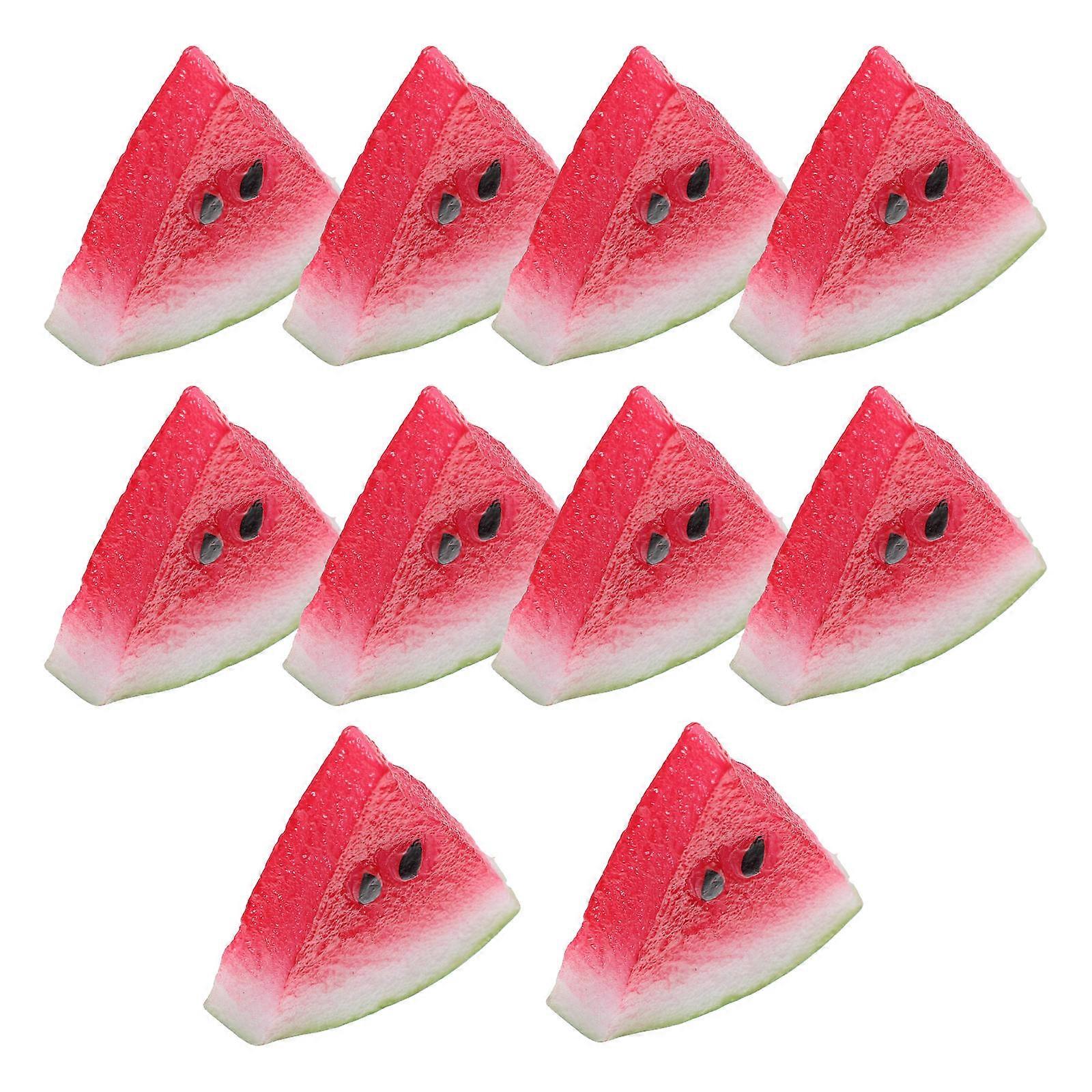 Fake Watermelon Model for Party Decoration 10Pcs Simulation Watermelon Models