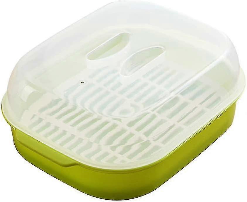 Mikrowellentauglicher Fisch- und Gemüsedampfgarer Mikrowelle Gemüsedämpfer Korb Geflügeldämpfer Mikrokocher Für Kitchengreen SZRH A-DS