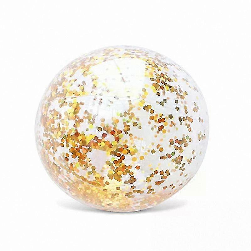 Inflatable Beach Ball for Summer Pool Party Water Play Kids Outdoor Fun Confetti Glitter Sports Accessories