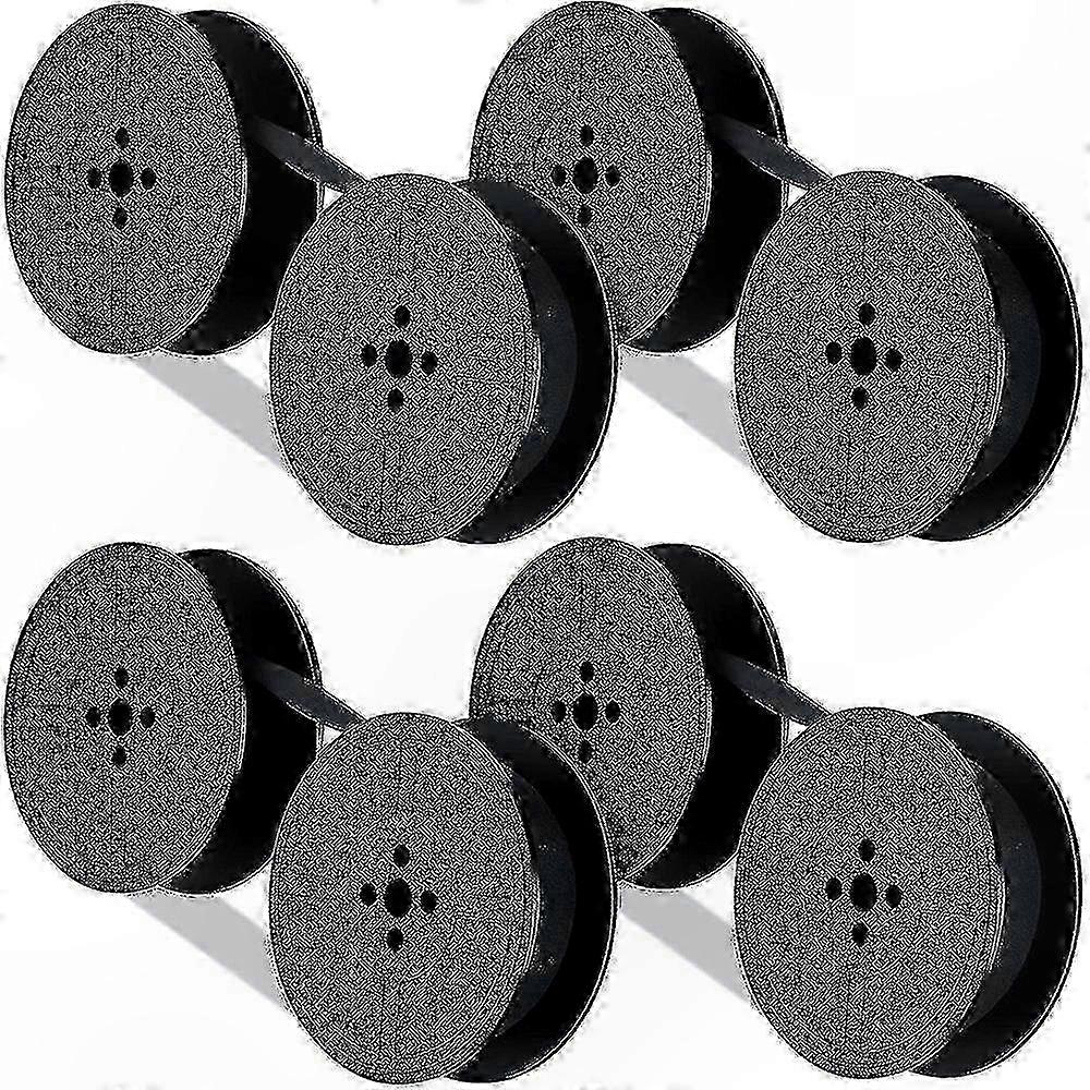 Black & Red Typewriter Ribbon Twin Spool, 4-Pack Replacement for Various Typewriters