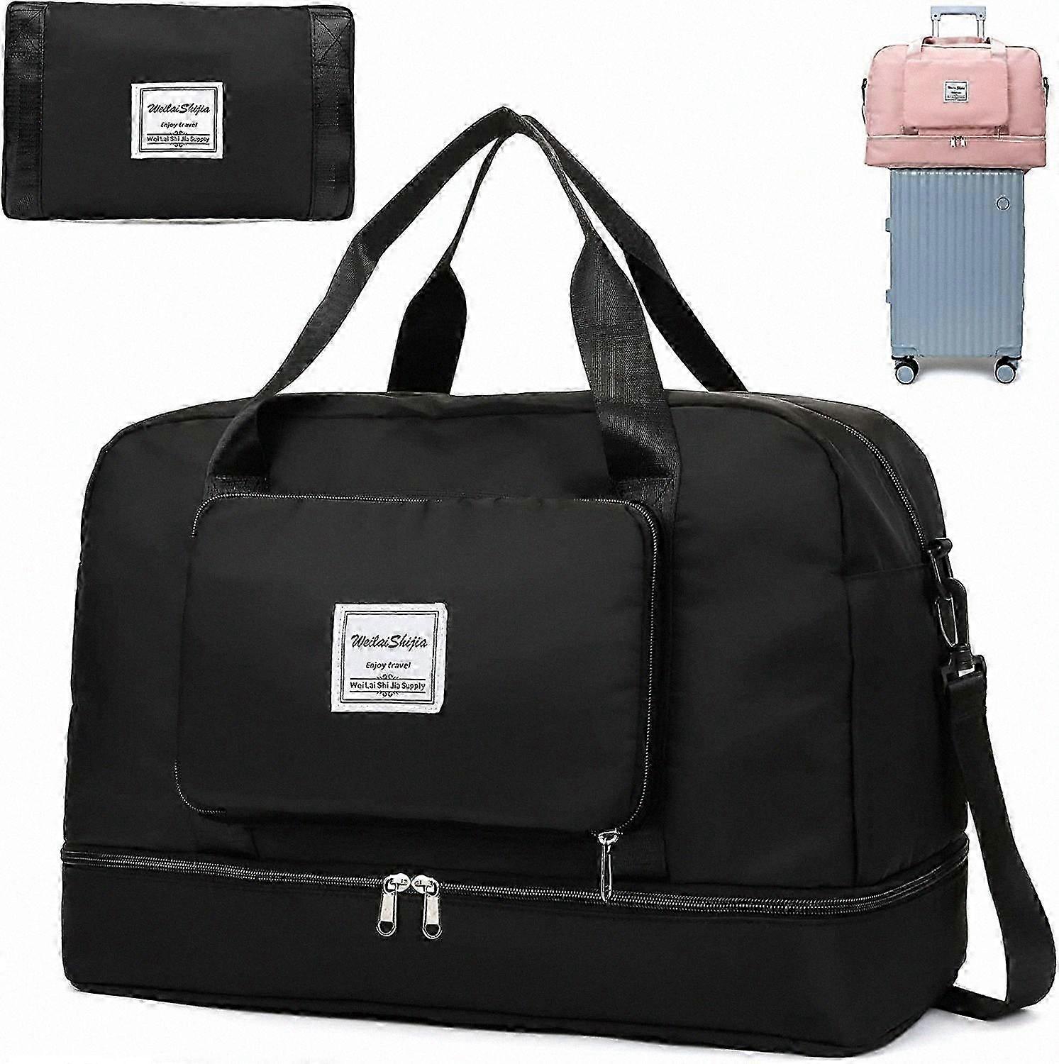 Foldable Waterproof Travel Bag with Wet/Dry Separation, Large Capacity for Travel, Foldable Design for Easy Storage and Transport