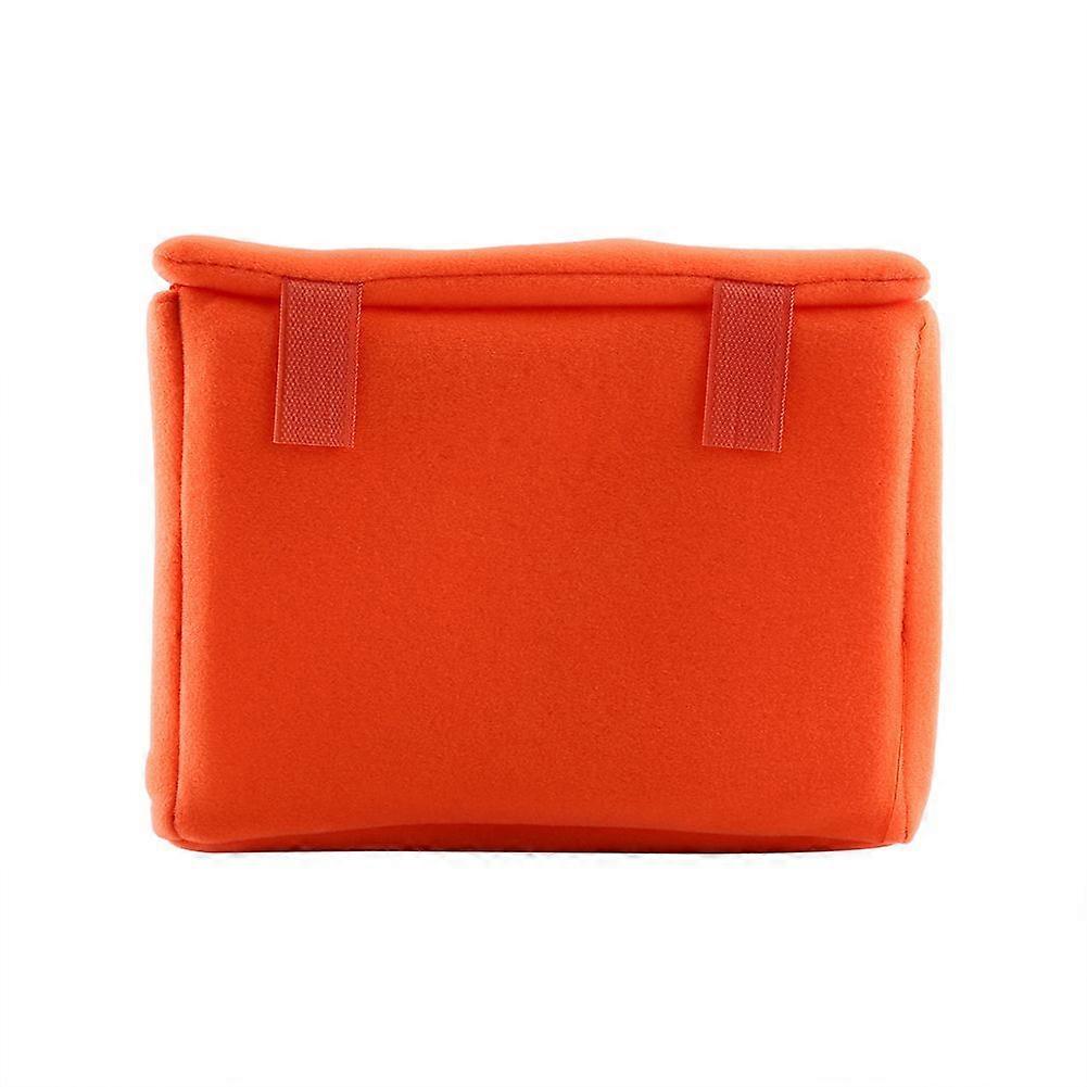 Insert Padded Camera Insert Bag DSLR Camera Inner Partition Protect Case Bag (orange)