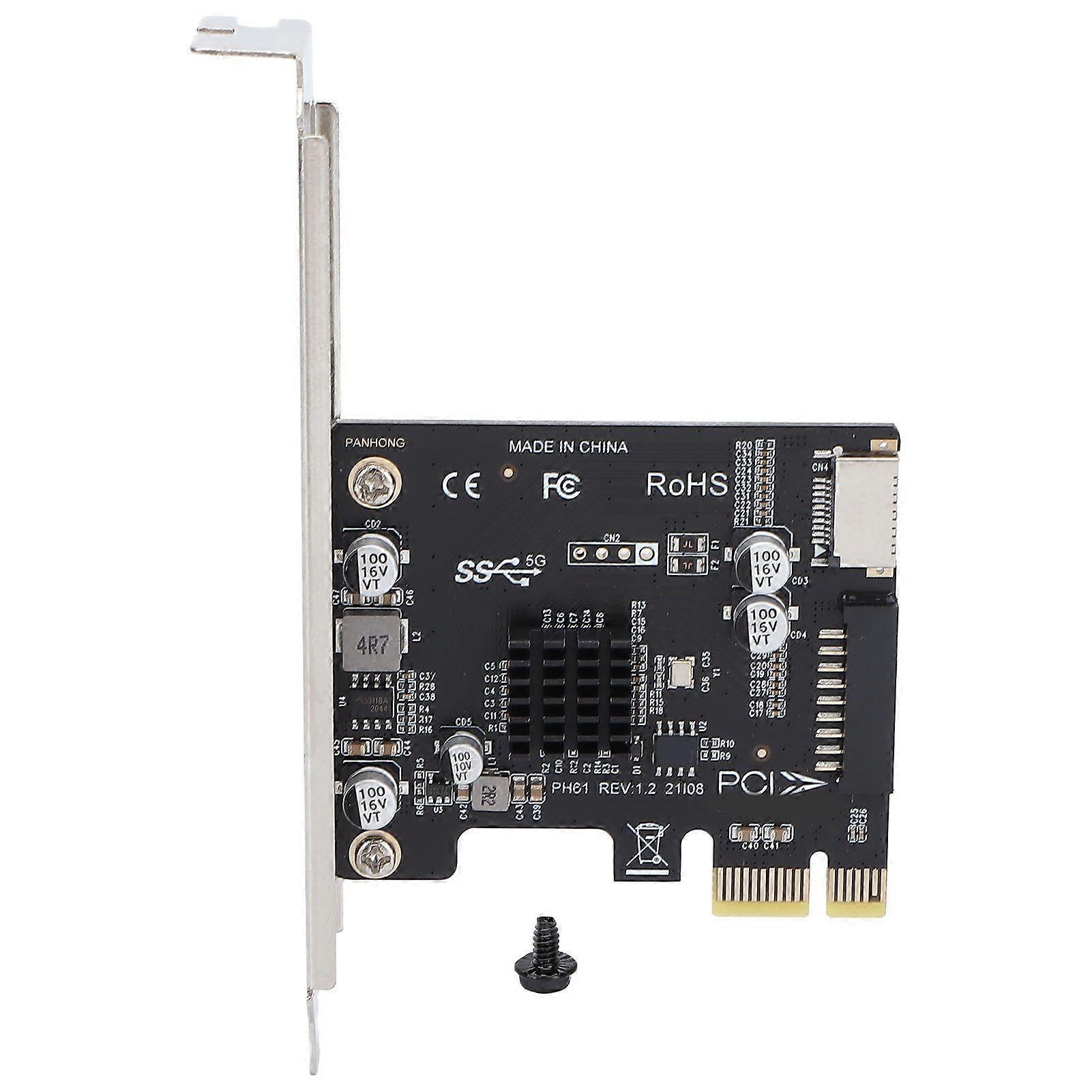 Adapter Card PCIE to USB 3.1Compact Hard Disk Expansion Card Computer Accessories for Desktop