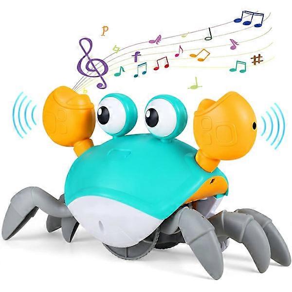 Automatic Obstacle Avoidance Crawling Crab Toy with Music and Lights