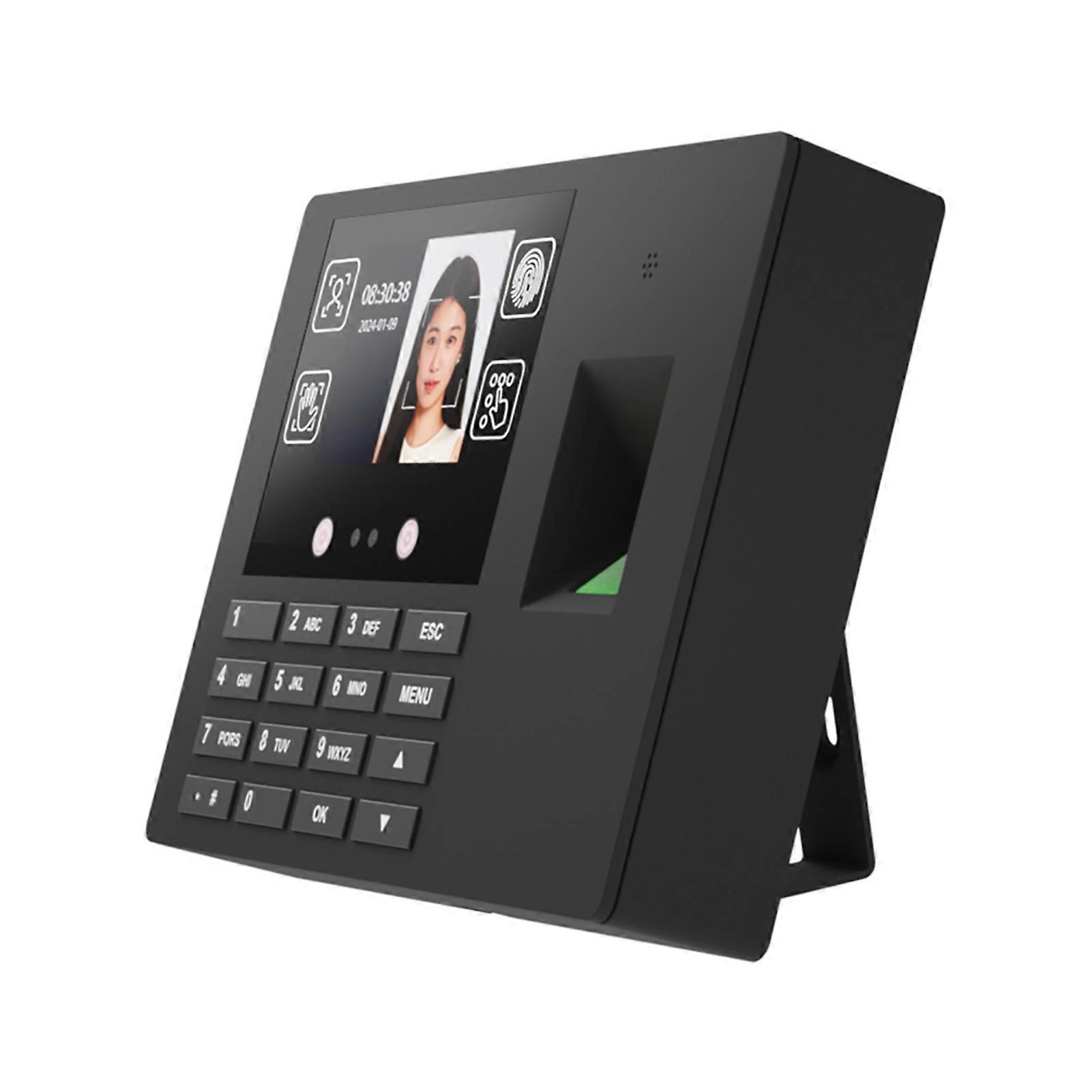 T100 Face Recognition Time Clock 1000 Users 180x132x33mm Black