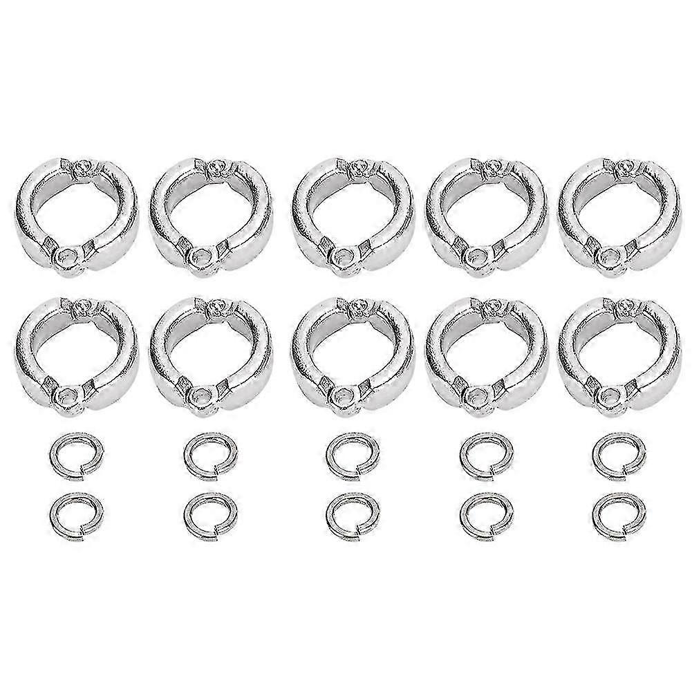 10pcs Bird Parrots Leg Ring Outdoor Fly Training Activity Opening C...