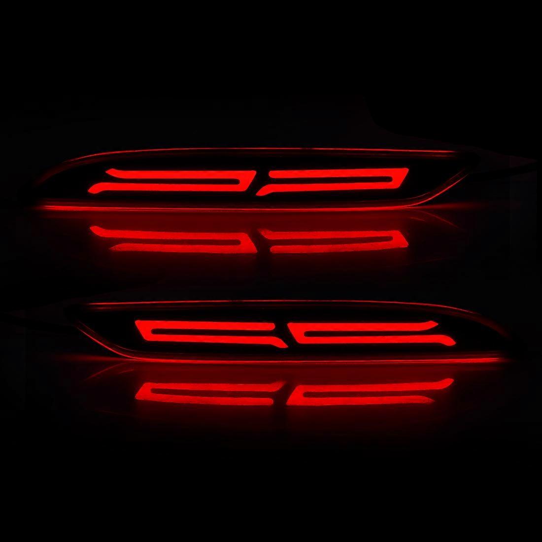 Applicable LED Rear Bumper Reflector Light For Chevrolet Cavalier 2020 2021 2022 Brake Warning Dynamic Turn Signal Lamp Car Accessories 12V