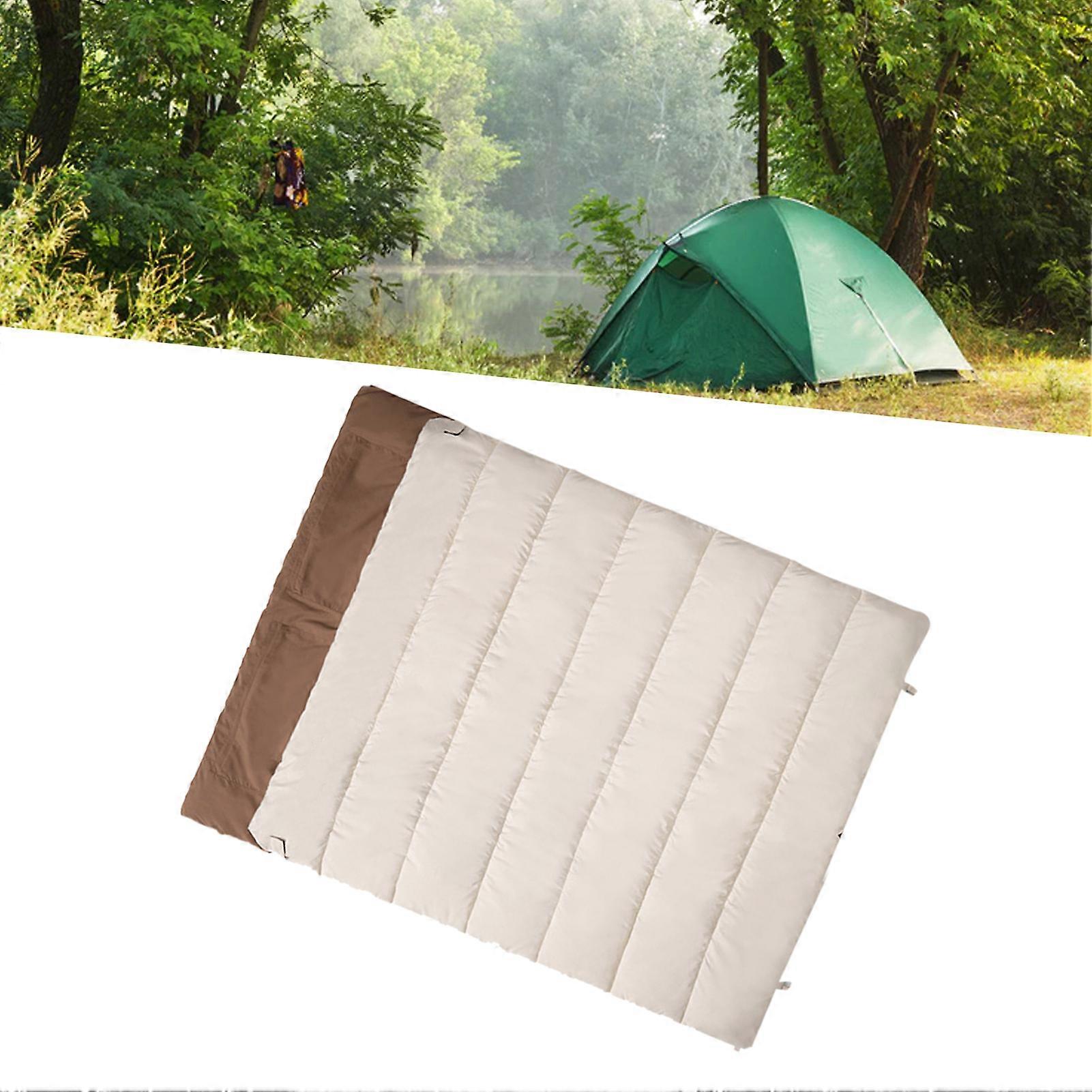 Lightweight Thicken Wrinkle-Resist Sleeping Bag for Two, Ivory White