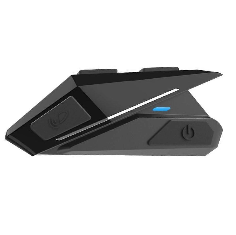 Motorcycle Bluetooth intercom, BT5.0 connection waterproof intercom connection intelligent noise reduction - black