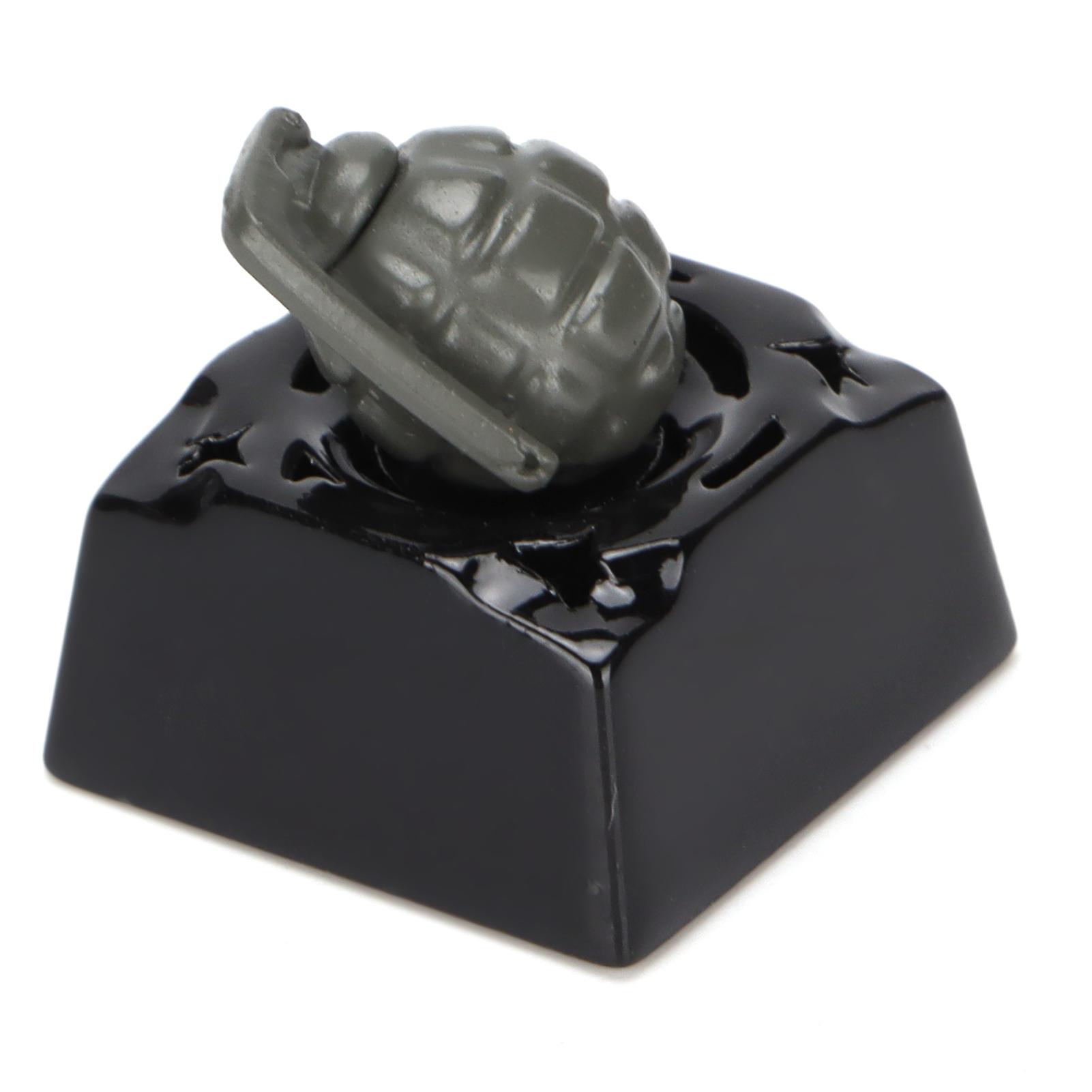 Aluminum Alloy Grenade Shape Translucent Keycap for Mechanical Keyboard