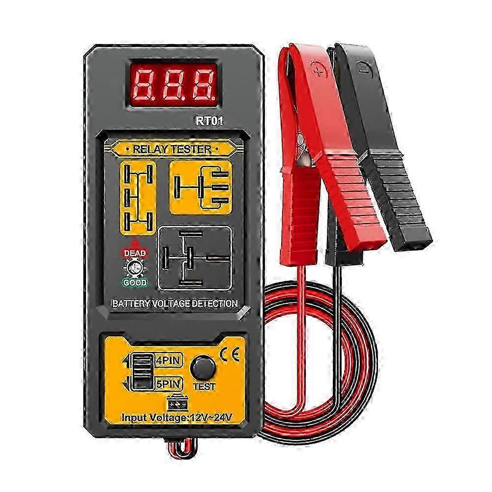 2025 Automotive Relay Tester 12-24V 4/5 Foot Socket Analysis Diagnostic Tool \ufeff