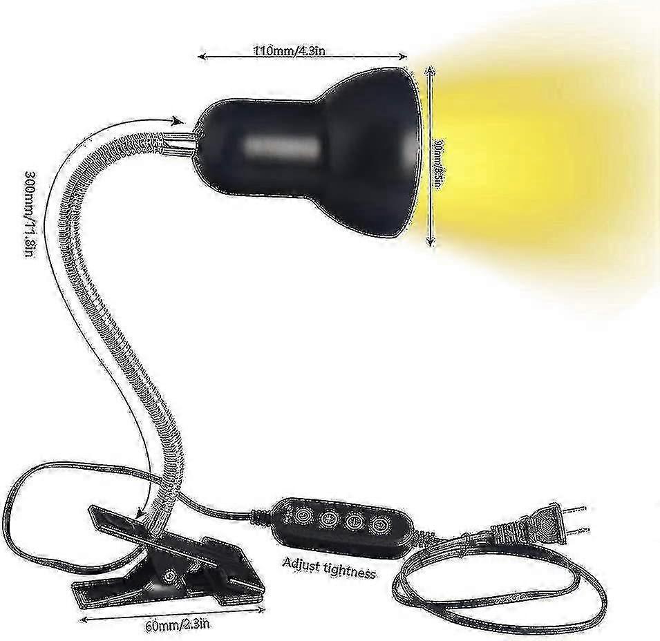 Led Uva Uvb Bulbs, Reptile Lamp Heated Terrestrial Turtle Lamp With Long Base For Reptiles And Amphibians [energy Class A +] A-YUHAO