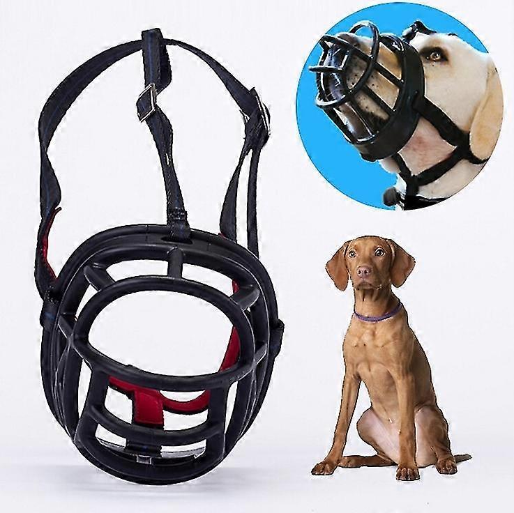 Dog Muzzle Prevent Biting Chewing and Barking Allows Drinking and Panting, Size: