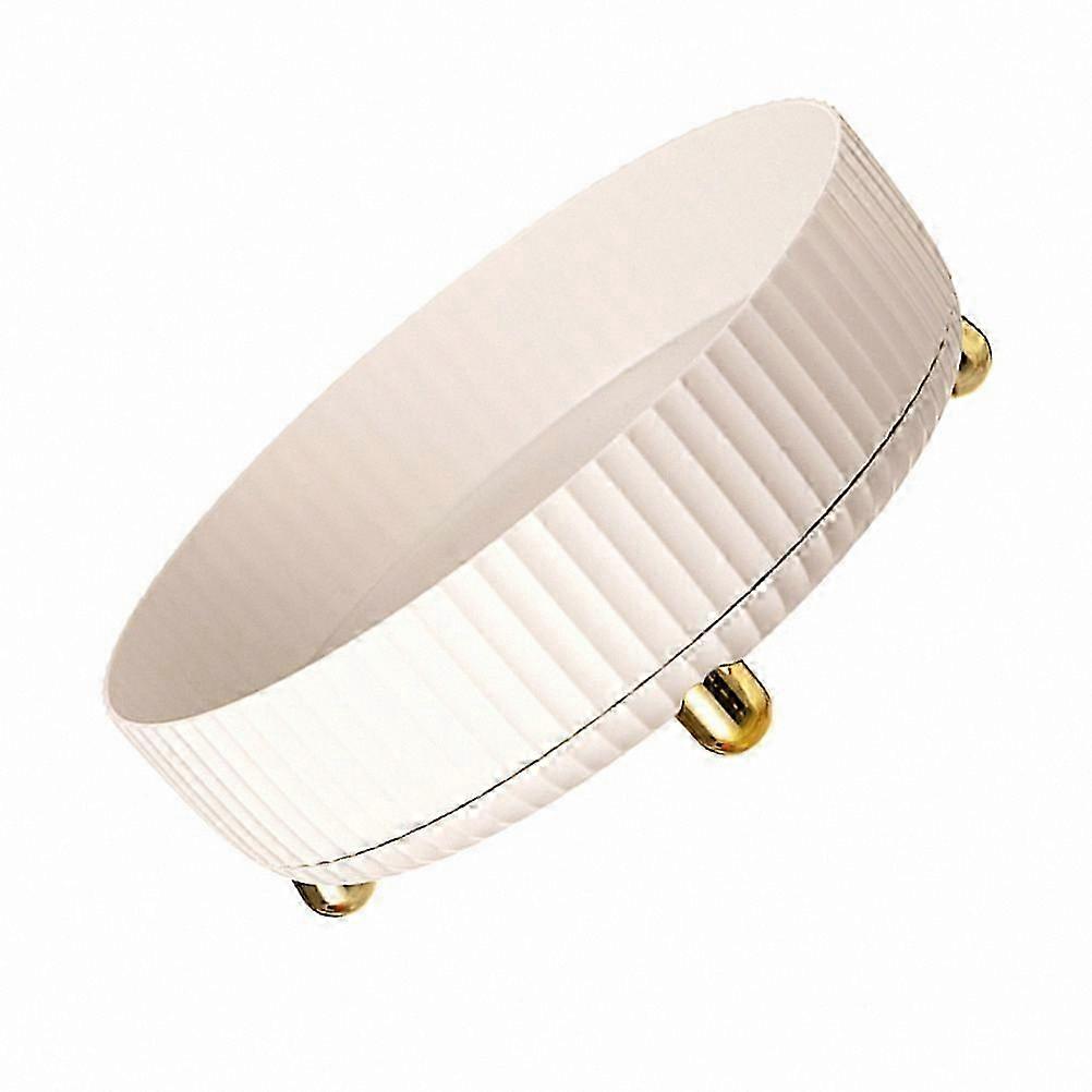 360 Degree Rotating Spice Rack Organizer, Classic Elegant White Kitchen Storage 1Pcs