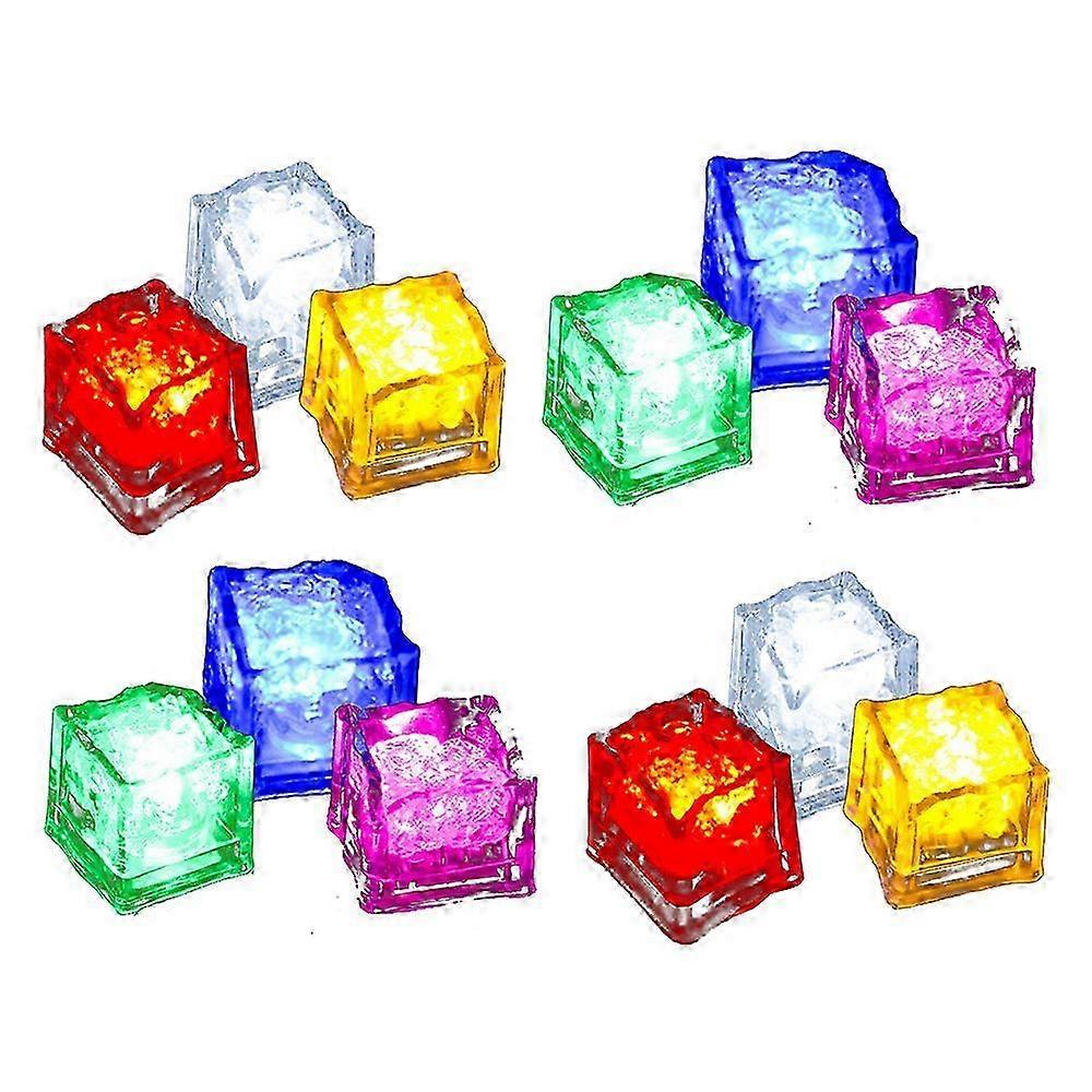 Light-Up LED Ice Cubes 12 Pack for Party and Drinks 2025