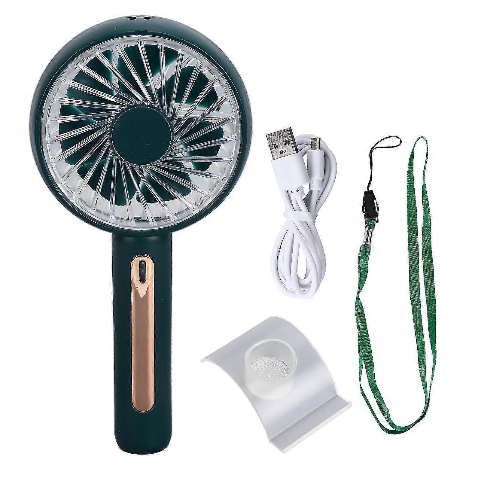 Handheld Fan Portable Mini Fan Four Gears USB Fan with Mobile Phone Support for Office 2025
