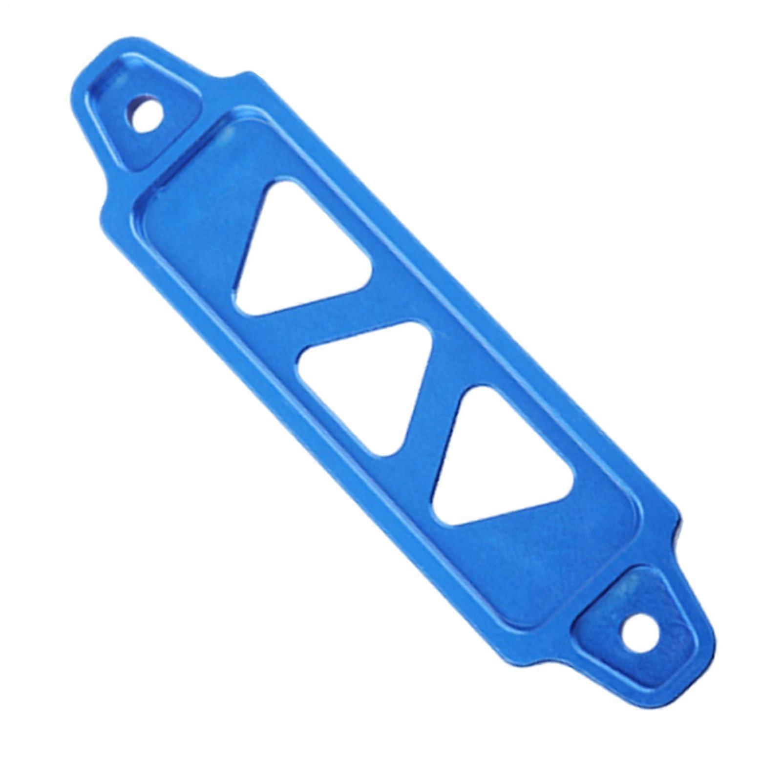 Battery Hold Down Bracket, Aluminum Alloy Triangular Tray, Blue Locking Accessory For Truck, Marine, Automobile, RV