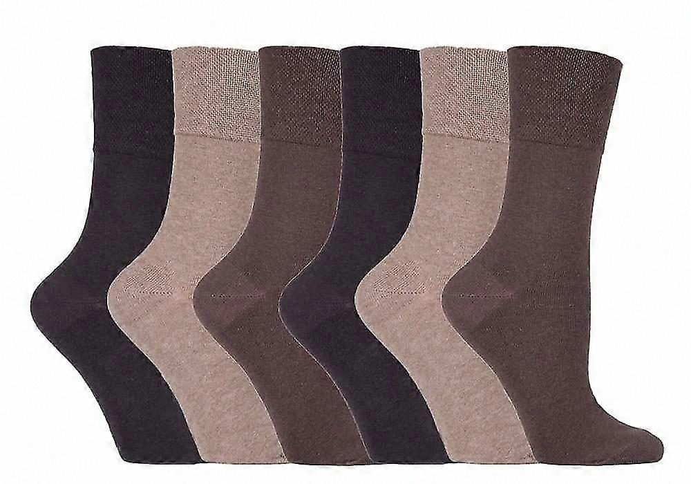 6-Pack Women's Non-Elastic Socks Size 4-8
