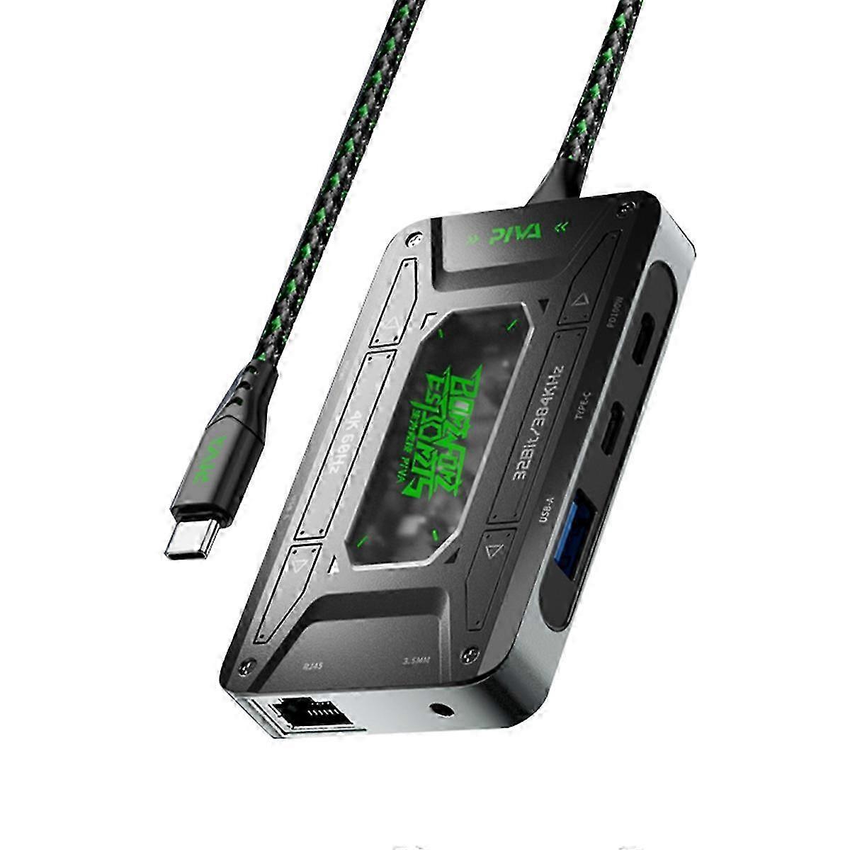 Audio-adapter Type C Dockstation Hoofdtelefoon Converter DS7