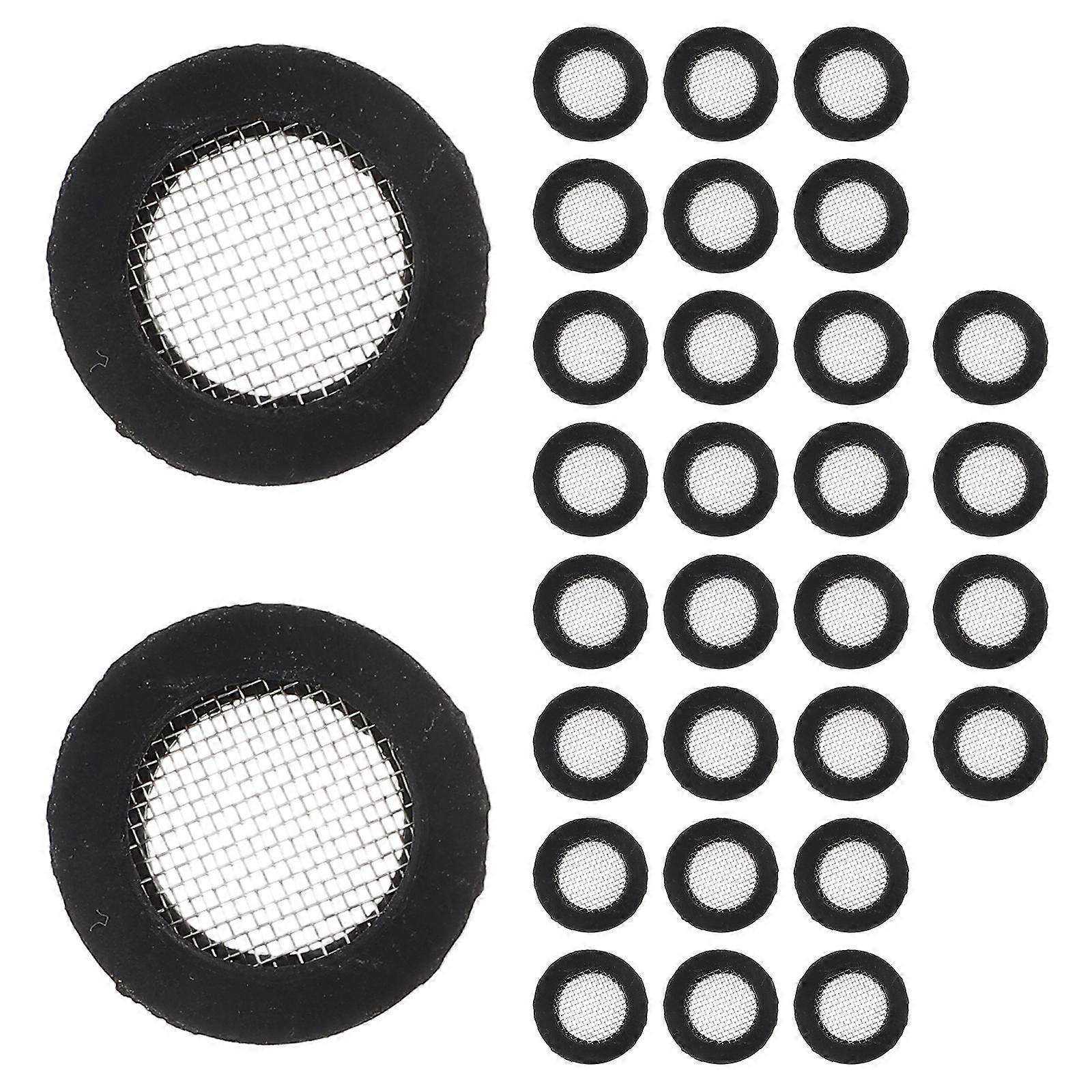 Hose Gasket with Metal Screen Rubber Washer for Shower Hose 48Pcs