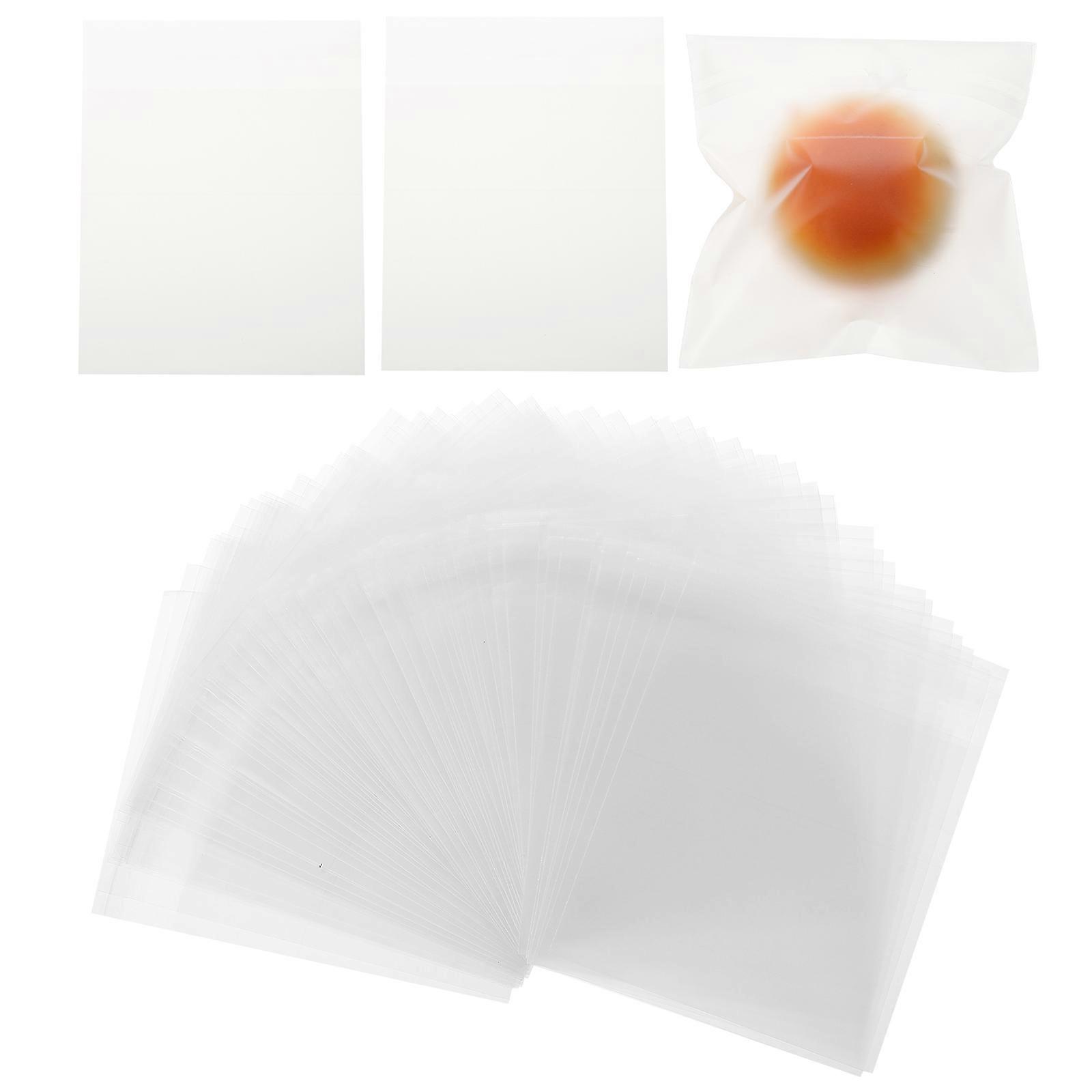 Resealable Cookie Bags Paper Self-Sealing Bags for Storage 100Pcs Set