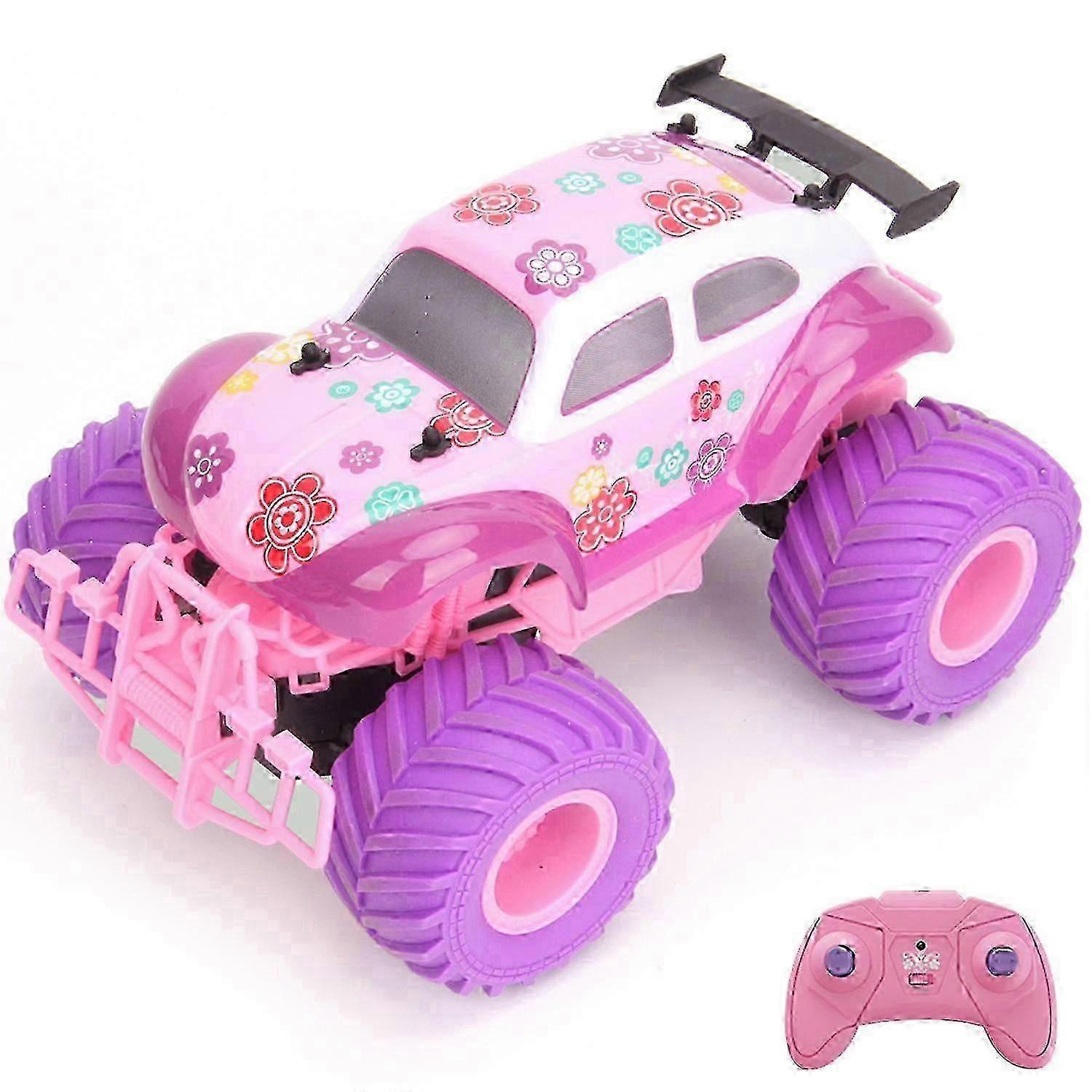 女の子用リモコンカー2.4GHzかわいいピンクパープルリモコンクライミングカー充電式オフロード