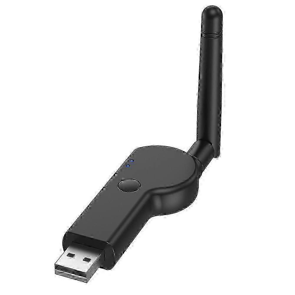 USB Bluetooth 5.2 Adapter Bluetooth-Compatible 5.2 USB Transmitter 3.5mm External Antenna Computer