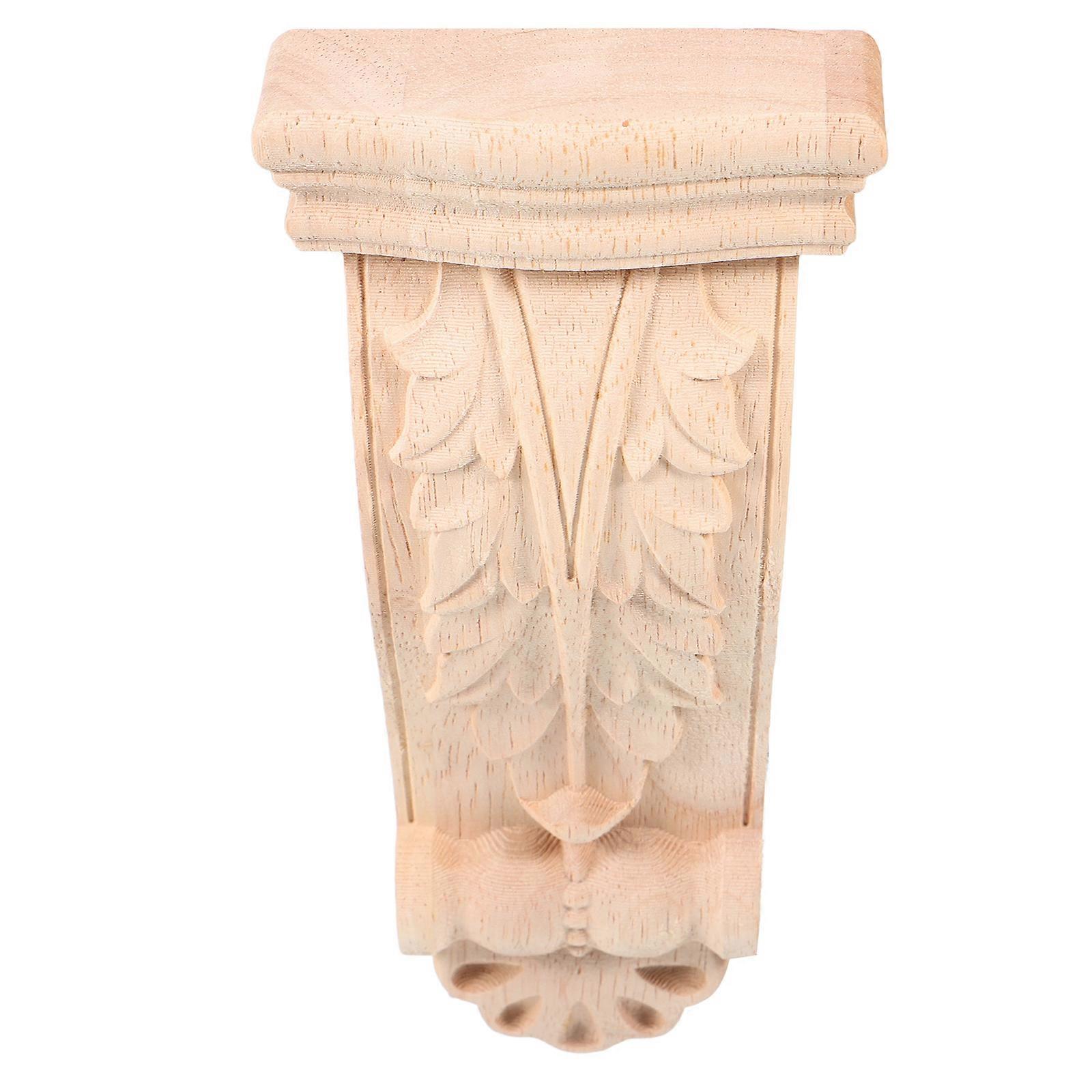 Carved Wood Onlay Applique Roman Column Corbel for Decorating 3Pcs Pack