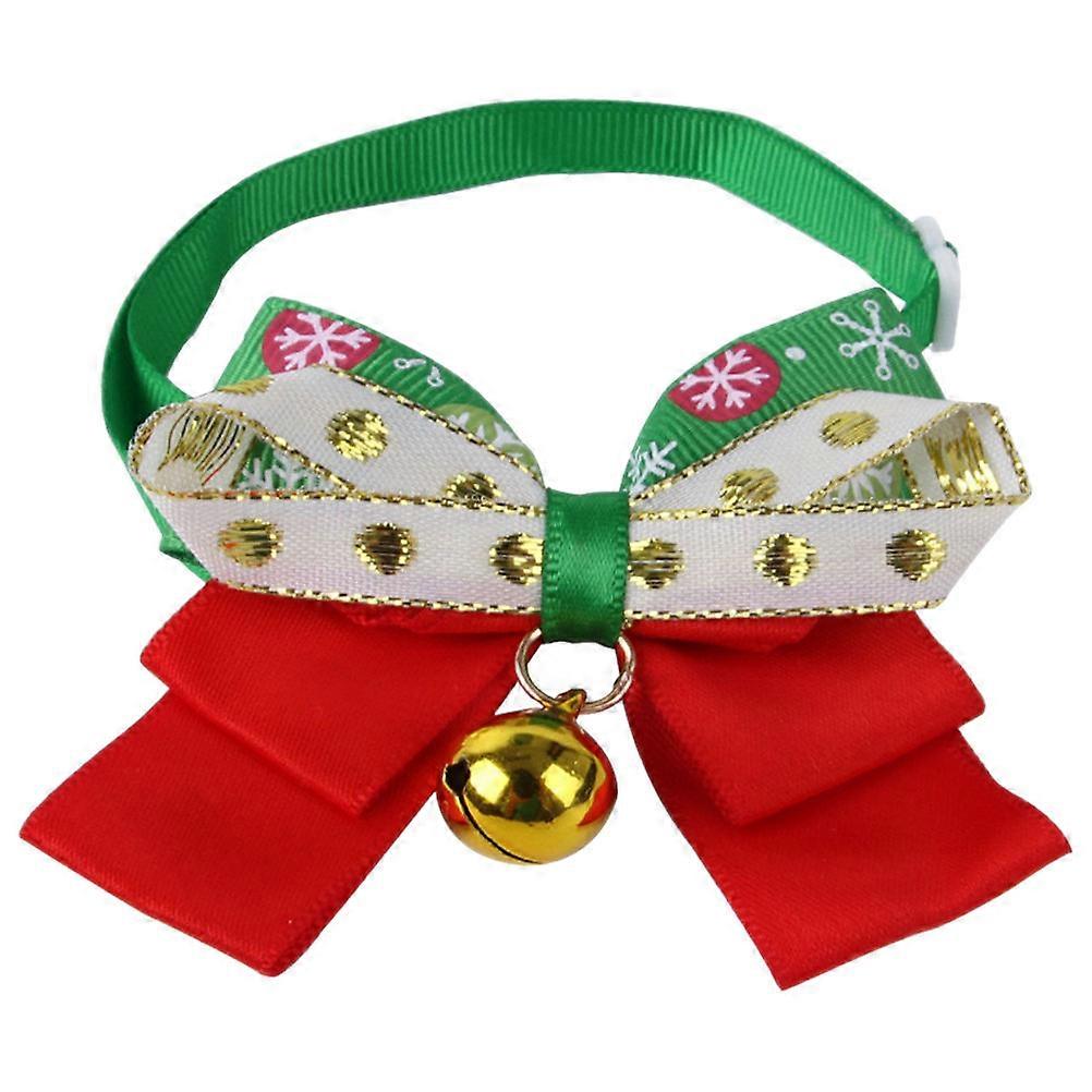 Adjustable Christmas Pet Collar with Bell for Dog and Cat Use