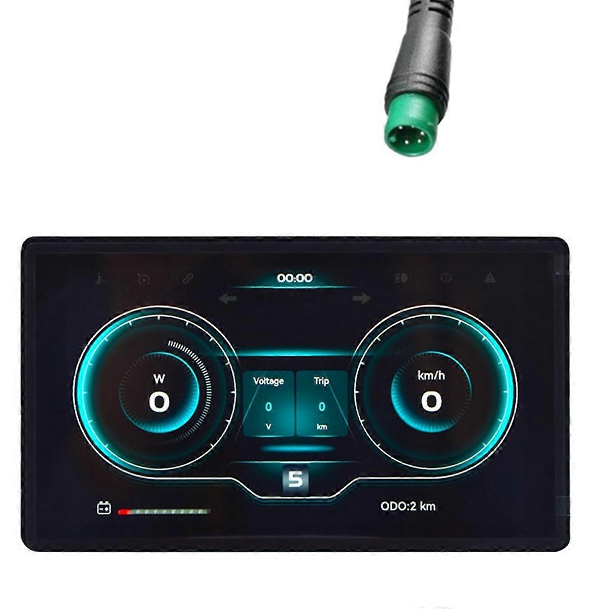 H8 Bicycle Computer 24V 36V 48V 60V Led Cycling Computer Odometer Bicycle Speedometer E Bike Accesso