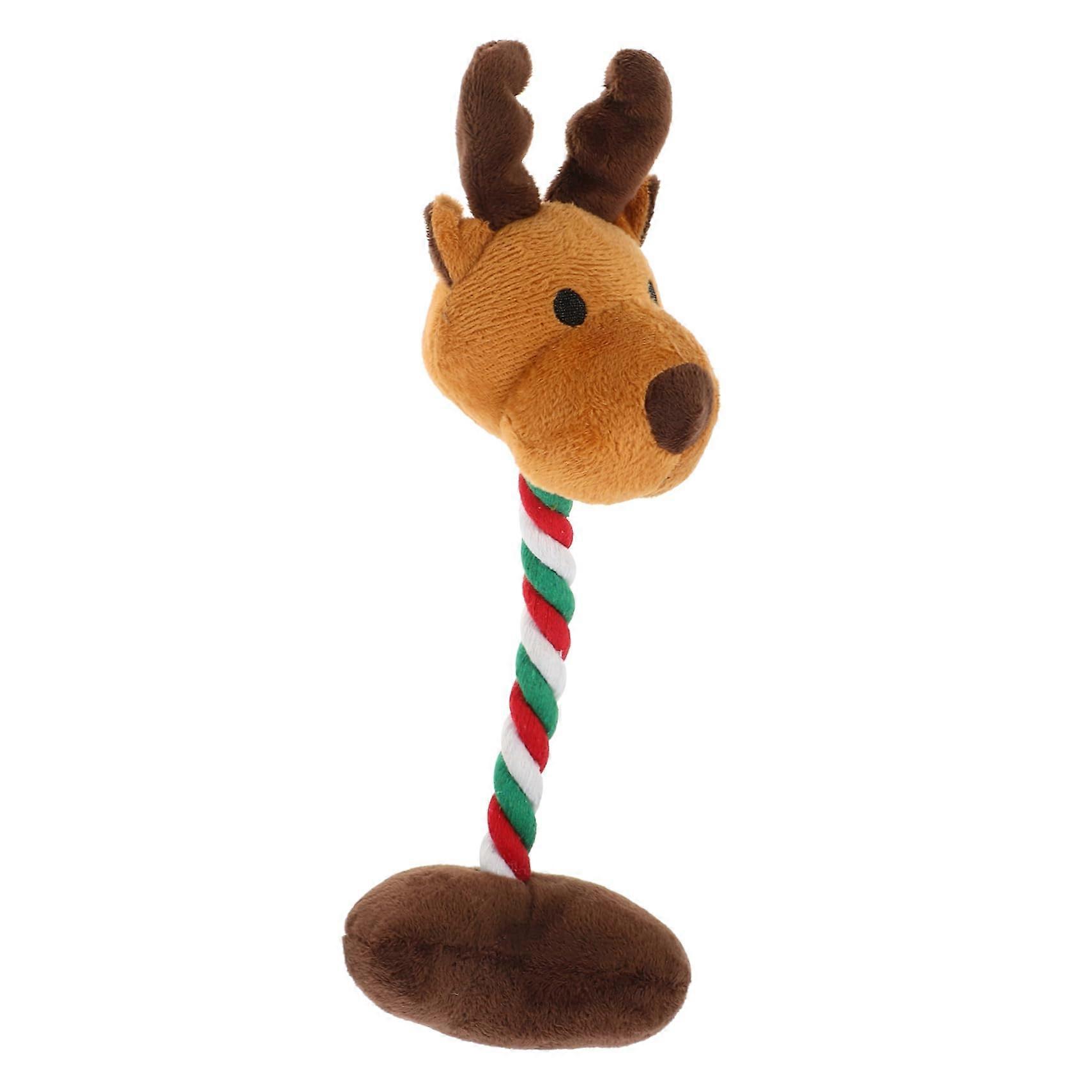 Squeaky Elk Dog  For Puppies, Interactive Teething Chew Enhances Bonding And Intelligence, Safe And Versatile Plaything